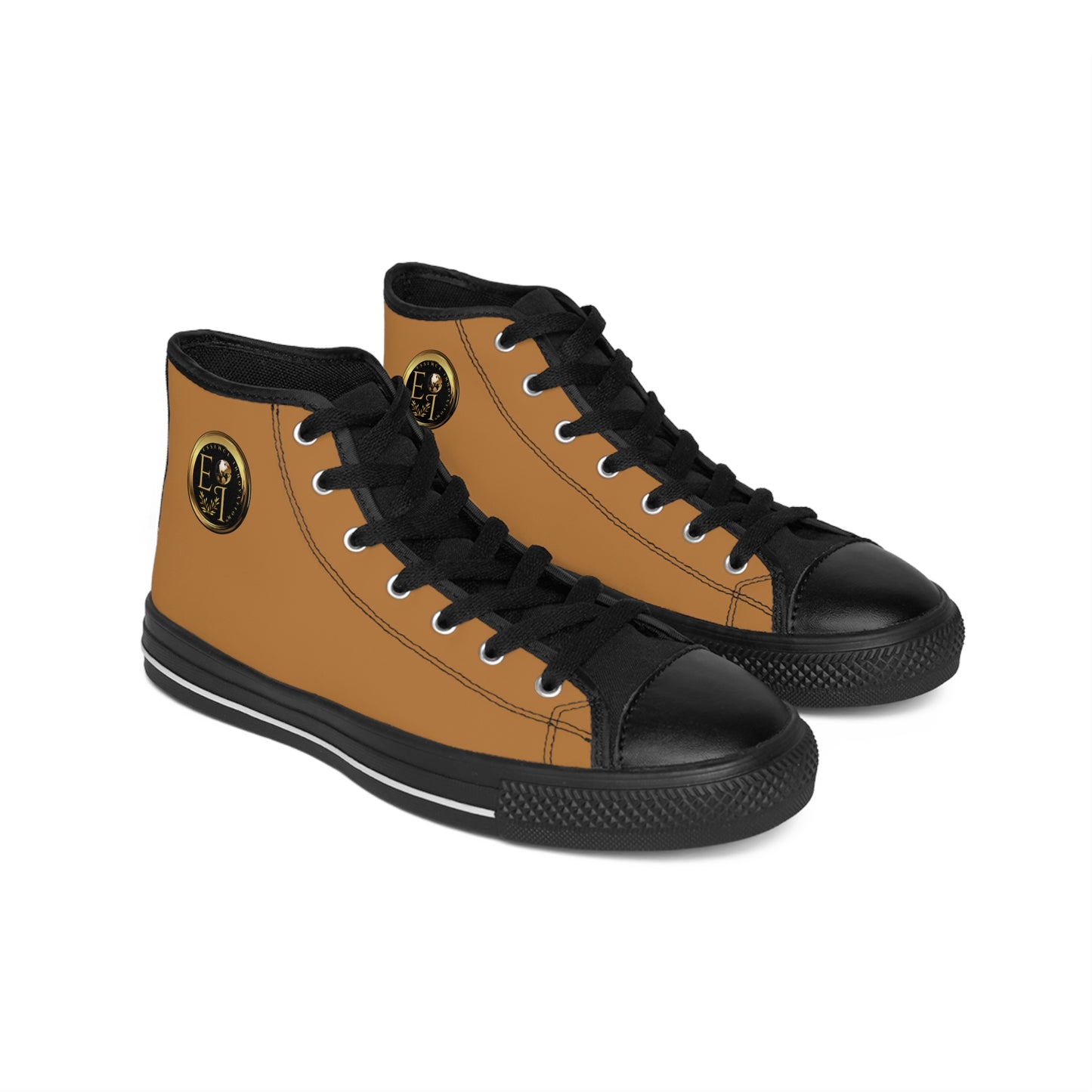 Essence Innovation Mens Streetwear | HighTop Sneakers | Light Brown