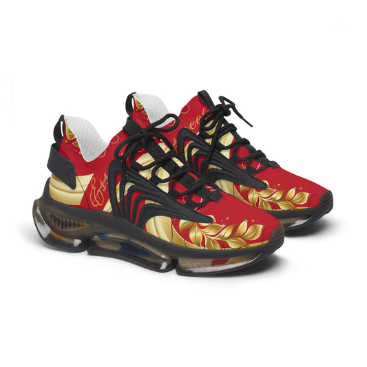 Ladies EssenceInnoCreate Luxe Storm | Mesh Sneakers | Dark Red