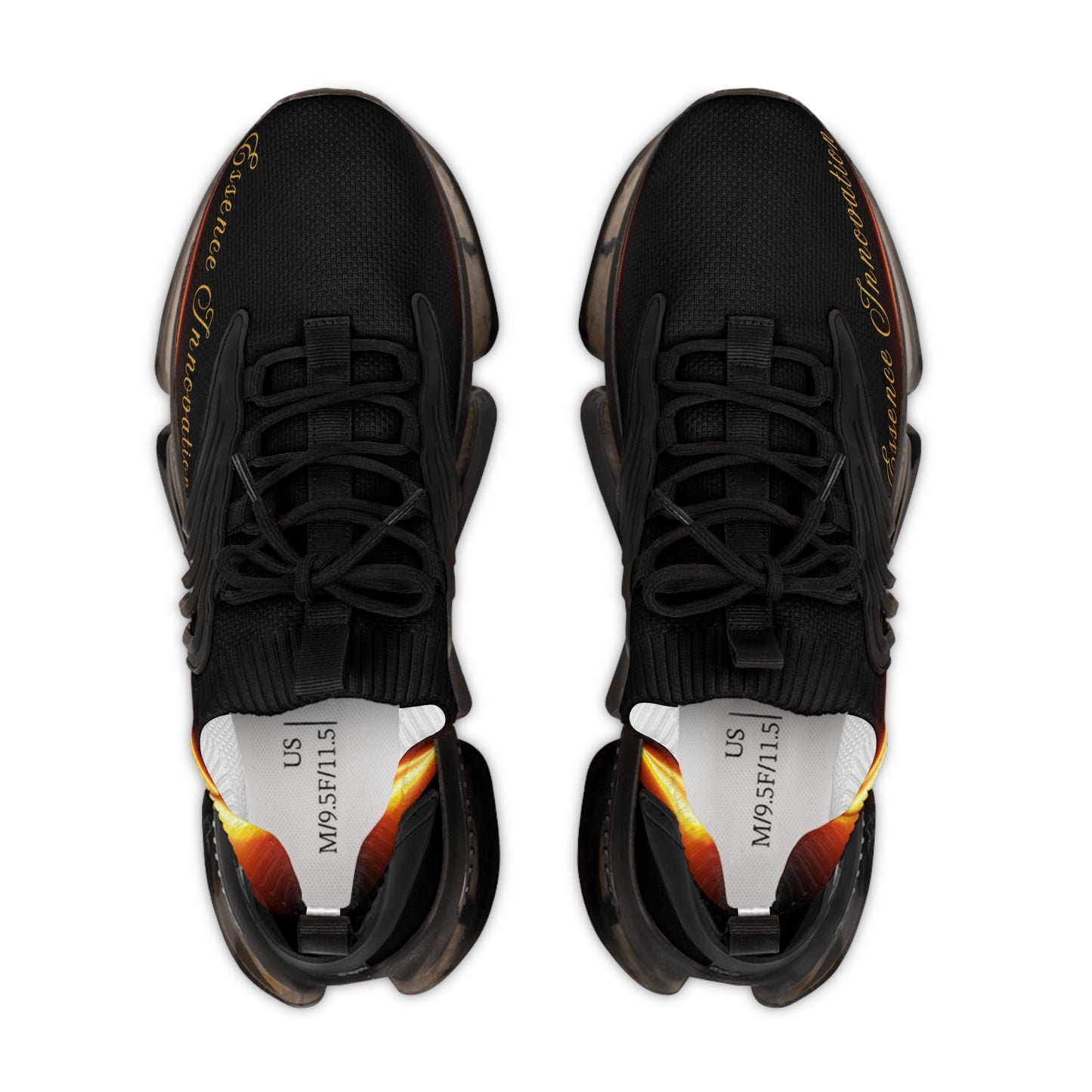 Black Trendsetter Flame Black | Men’s Performance Sneakers | Black Sole