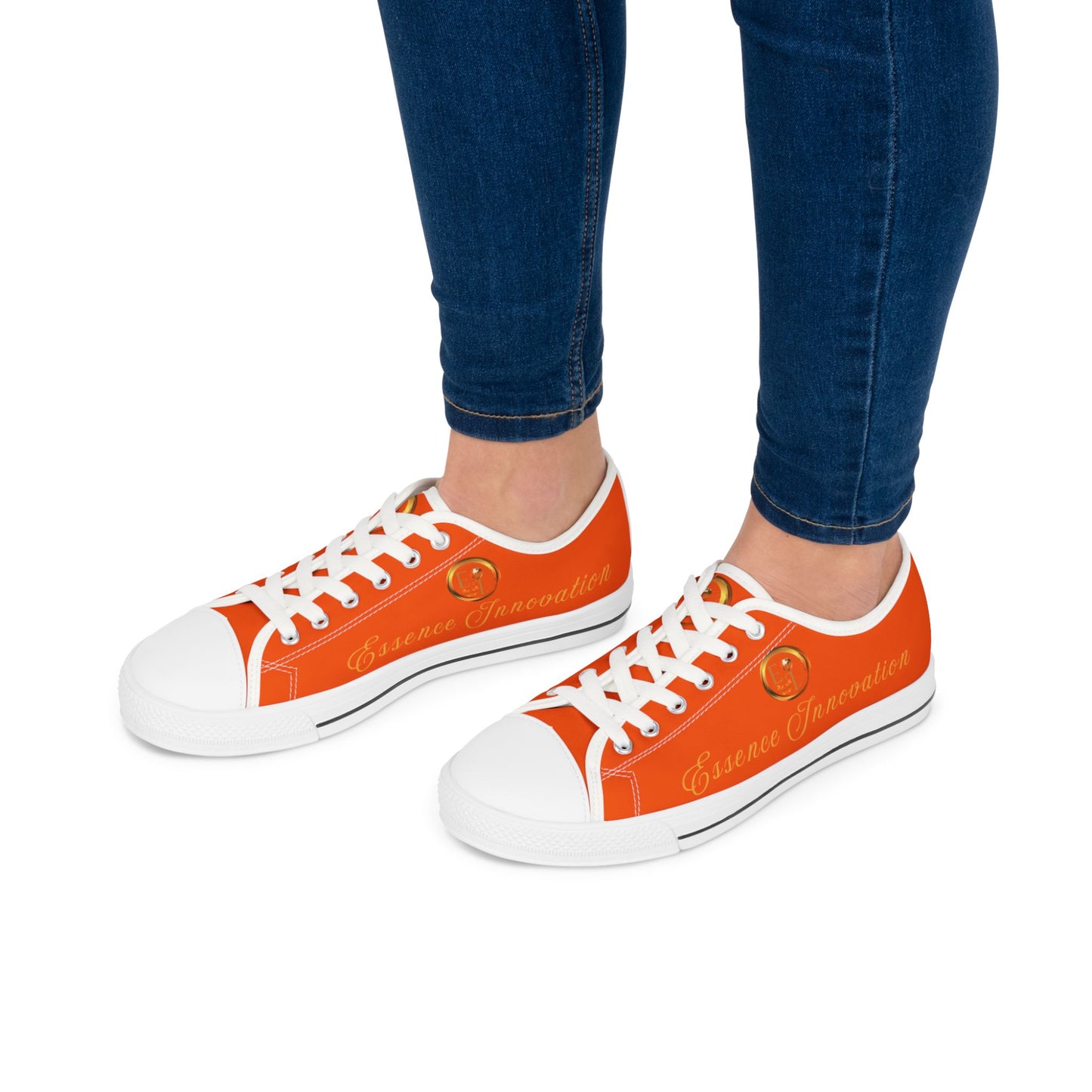 Ladies Essence Innovation Classics | Orange | White Sole LowTops