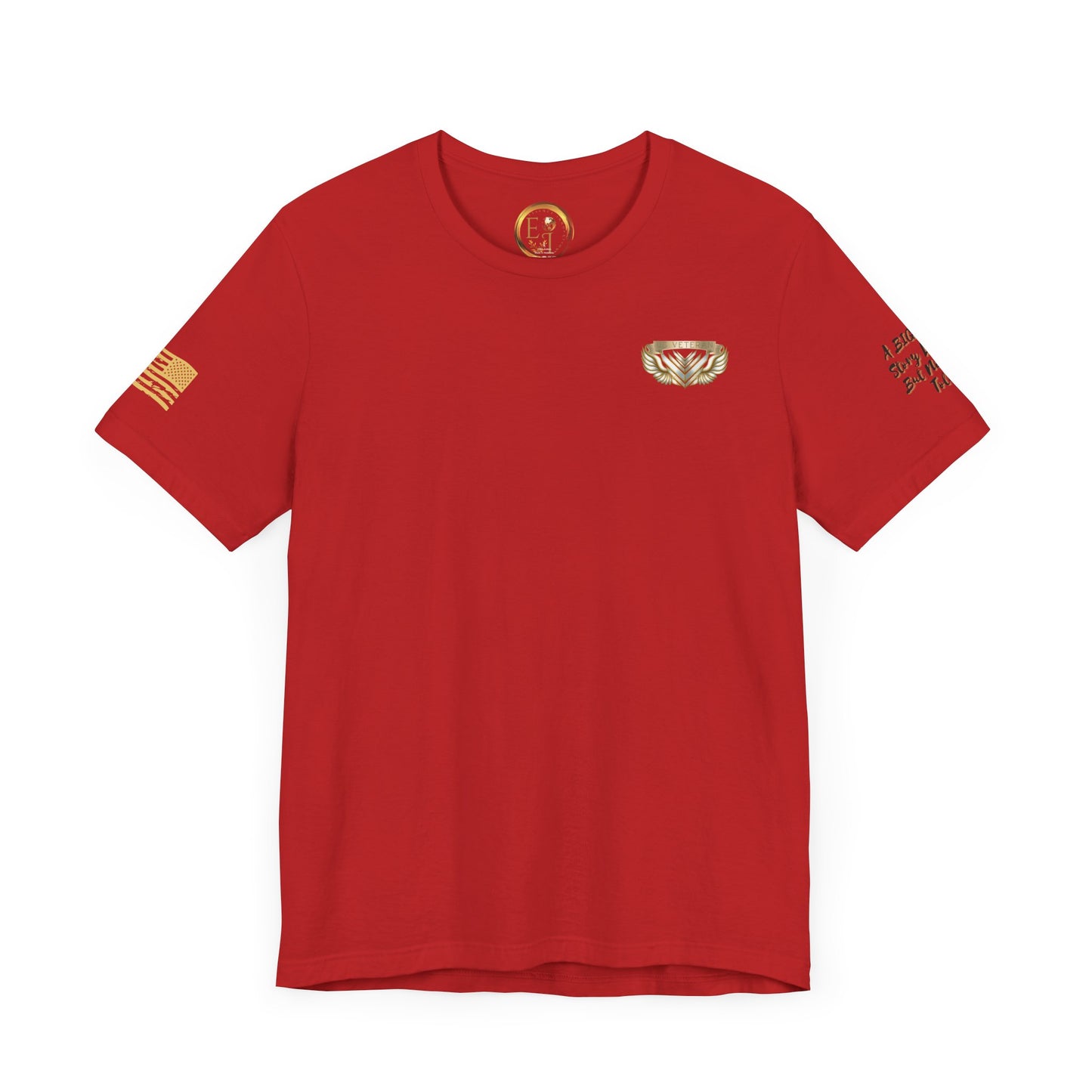 Essence Red Veteran Tee – Patriotic Tribute T-Shirt
