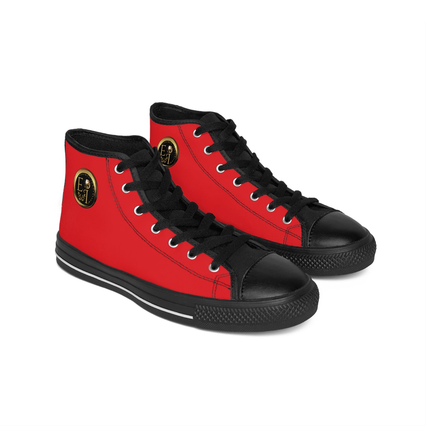 Essence Innovation Mens Streetwear | HighTop Sneakers | Red