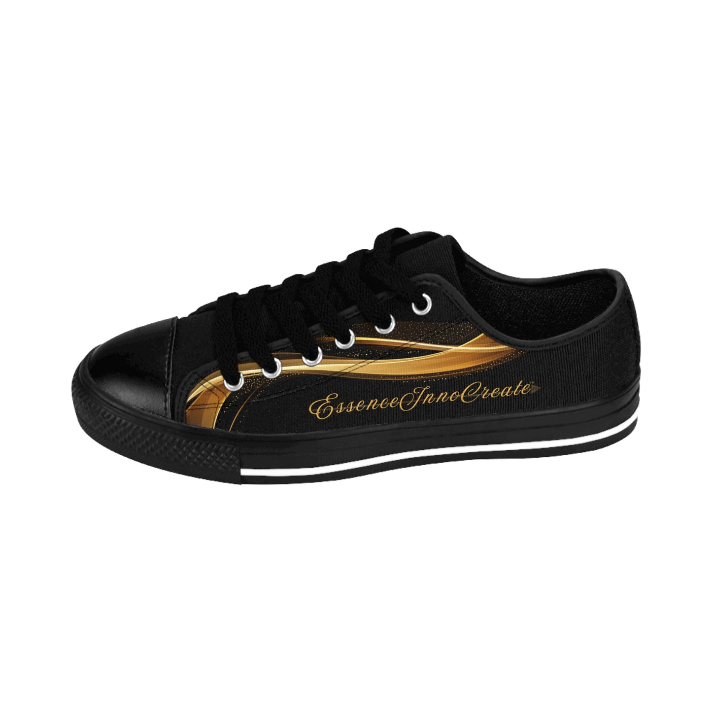 Ladies EssenceInnoCreate Striped | LowTop Sneakers | Black
