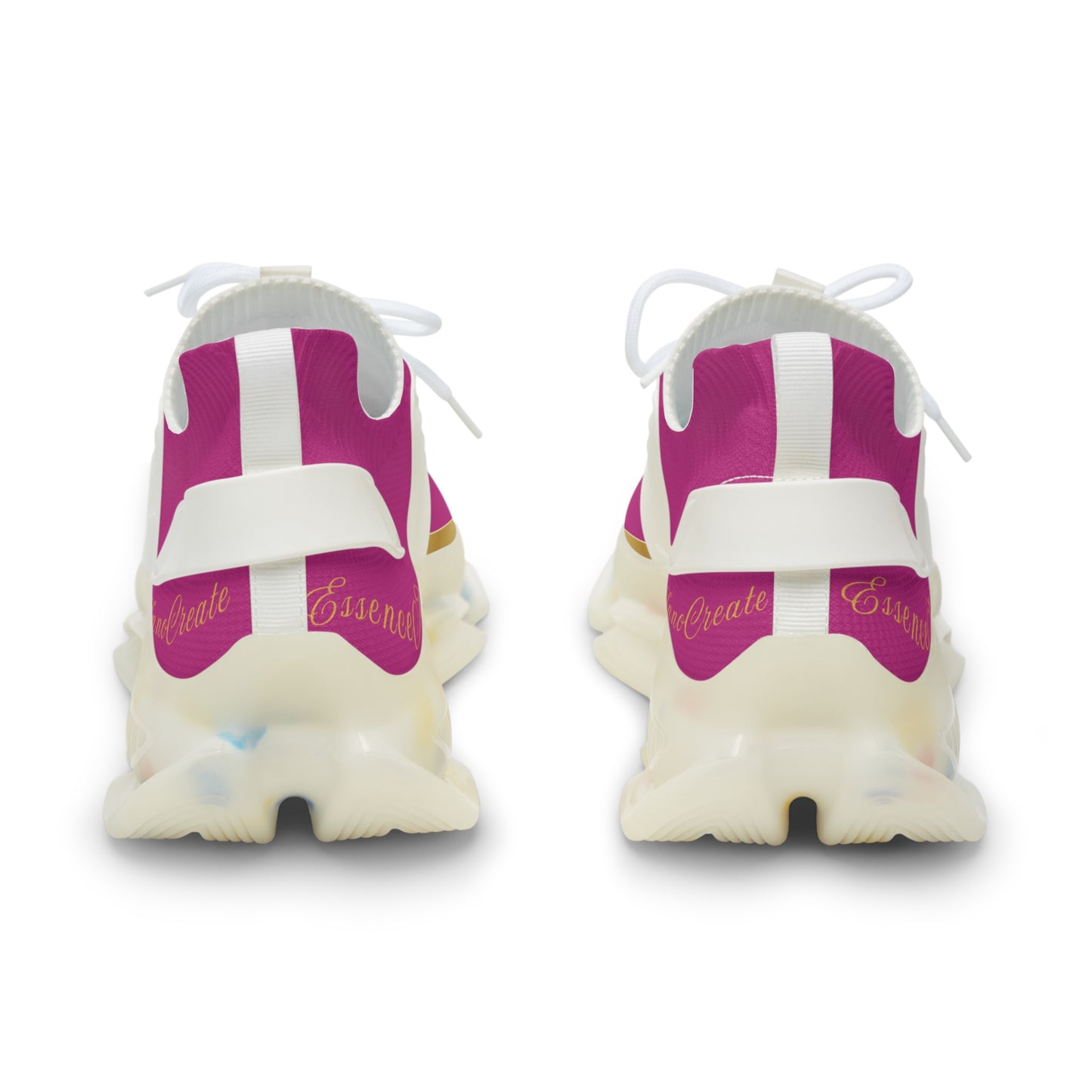 EssenceInnoCreate Dark Pink | Men’s White Trim Mesh Sneakers