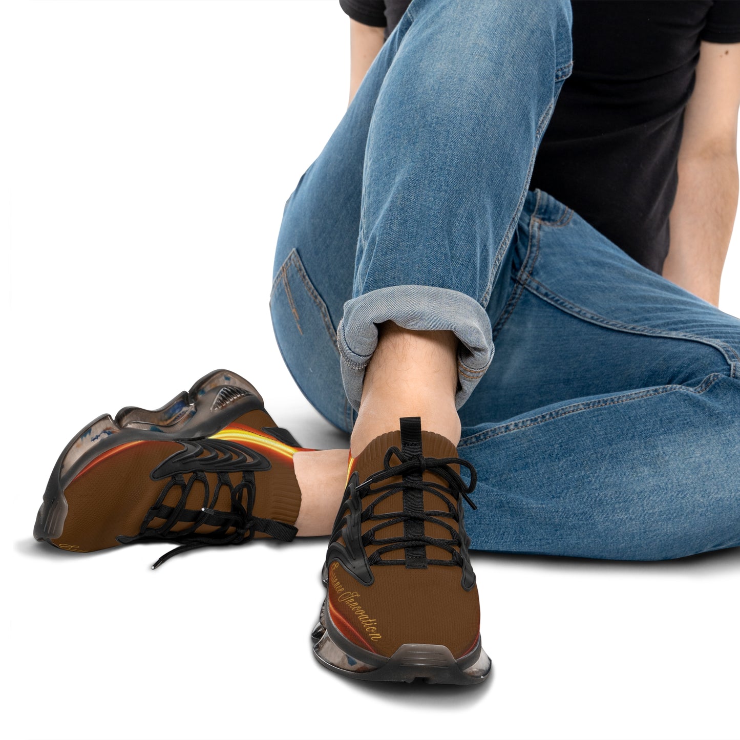 Brown Trendsetter Flame Black | Men’s Performance Sneakers | Black Sole