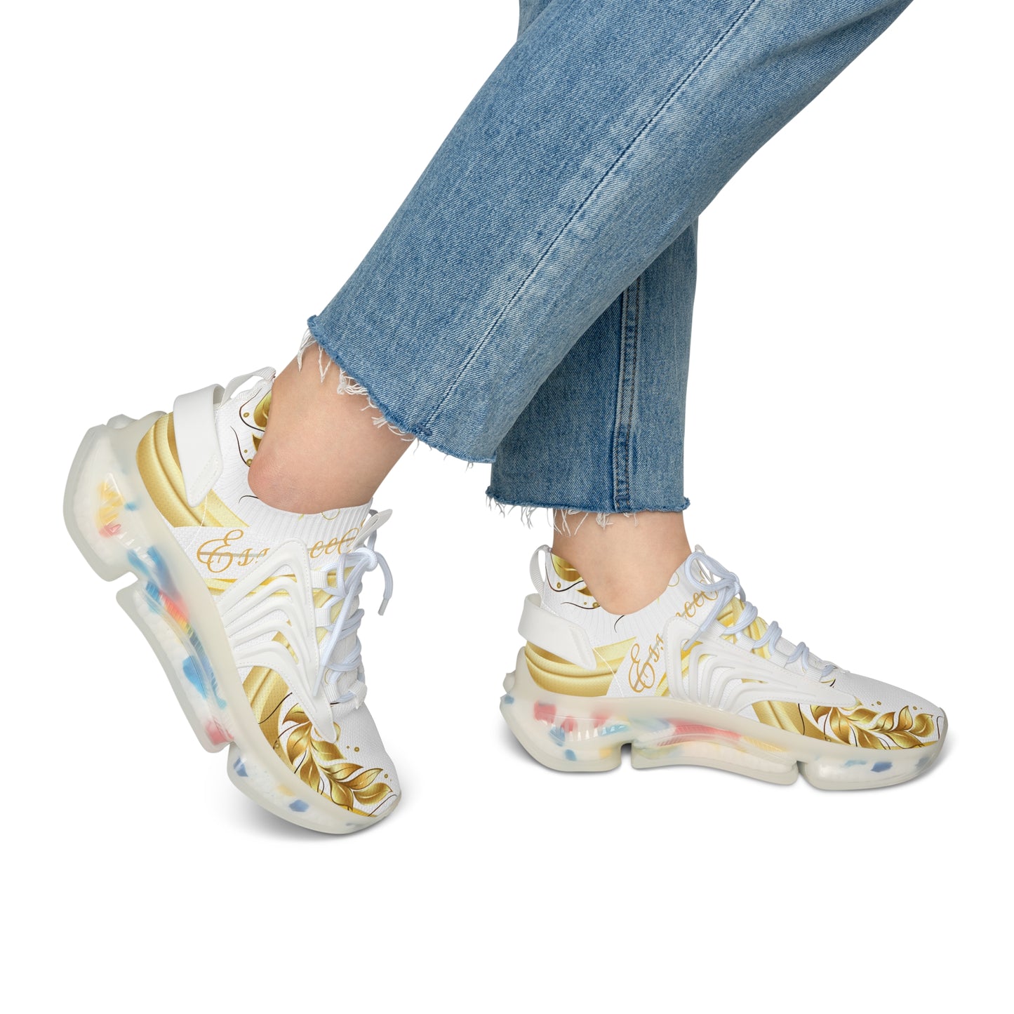 Ladies EssenceInnoCreate Luxe Lightning | Mesh Sneakers | White