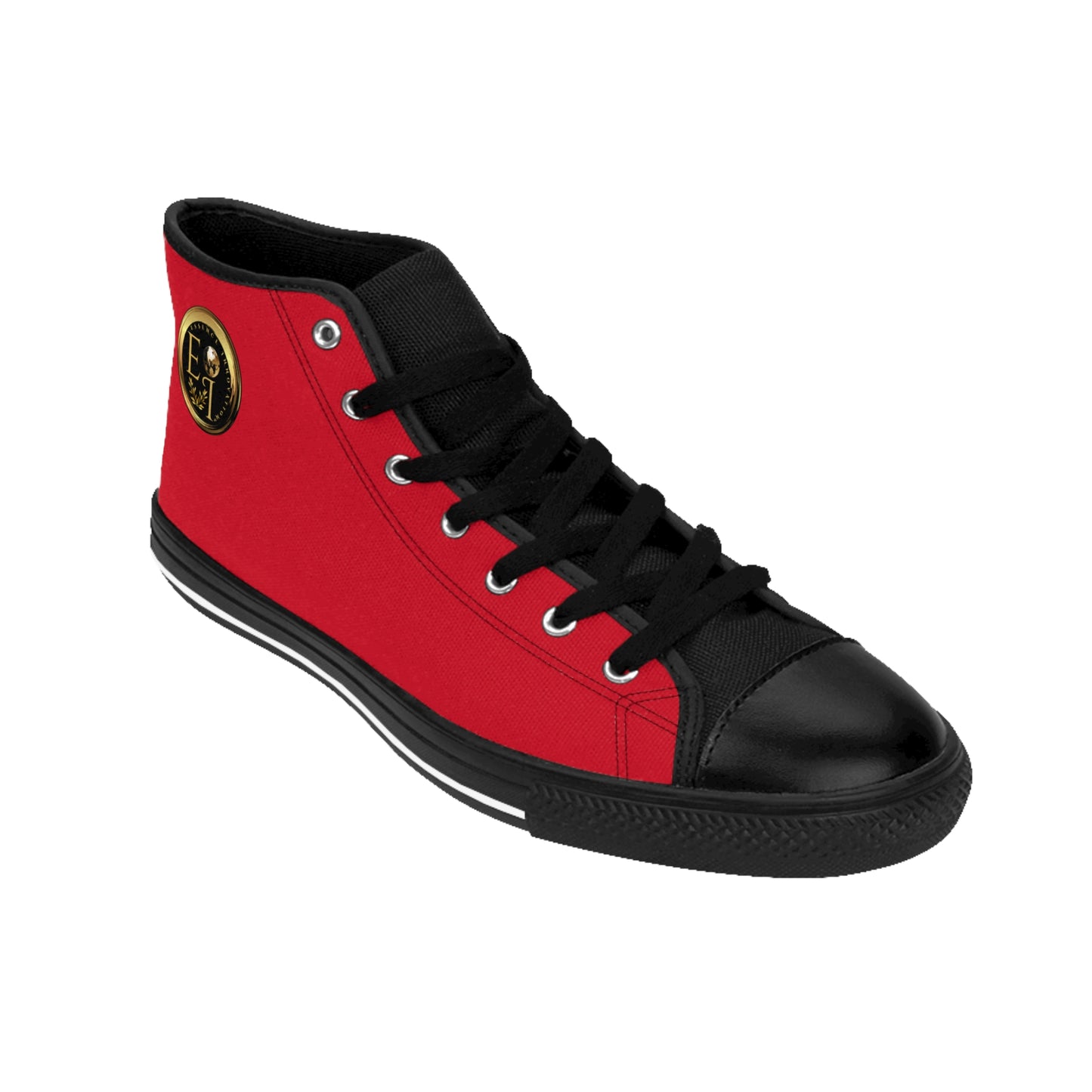 Essence Innovation Mens Streetwear | HighTop Sneakers | Dark Red