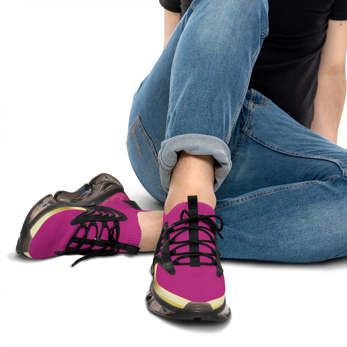 EssenceInnoCreate Pink | Men’s Black Trim Mesh Sneakers