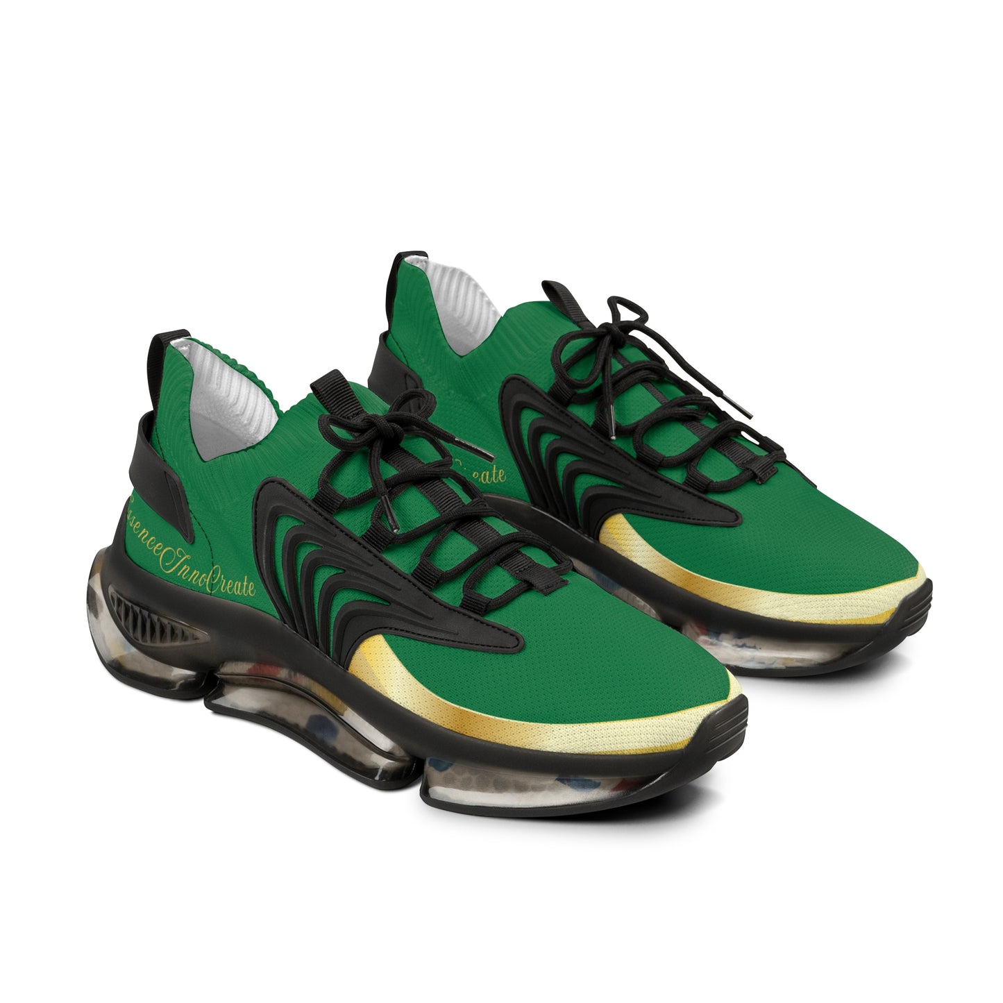 EssenceInnoCreate Green | Men’s Black Trim Mesh Sneakers