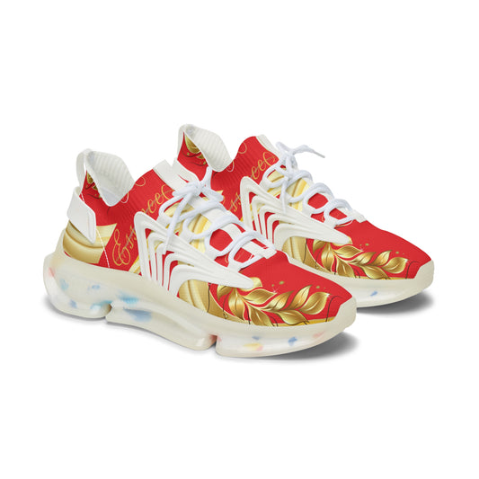 Ladies EssenceInnoCreate Luxe Lightning | Mesh Sneakers | Red