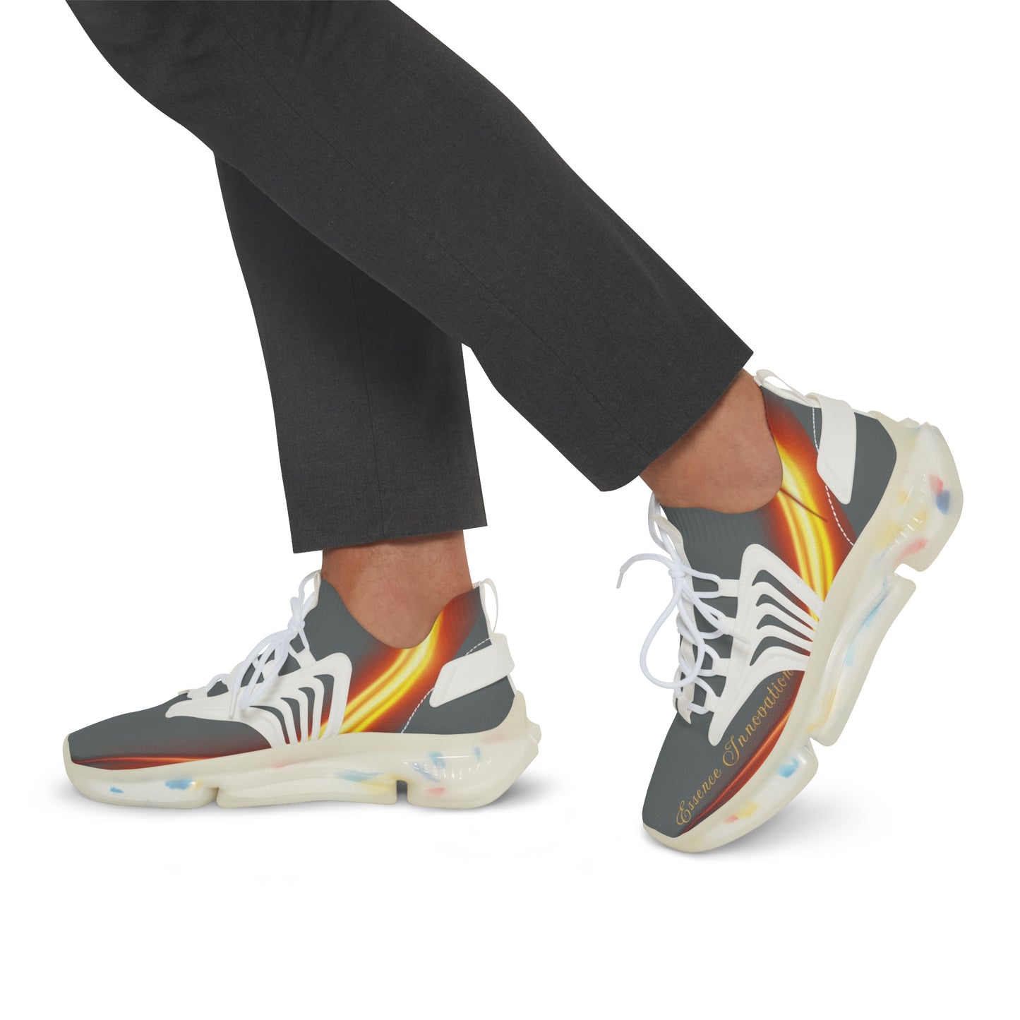 Dark Grey Trendsetter Flame | Men’s Performance Sneakers | White Sole