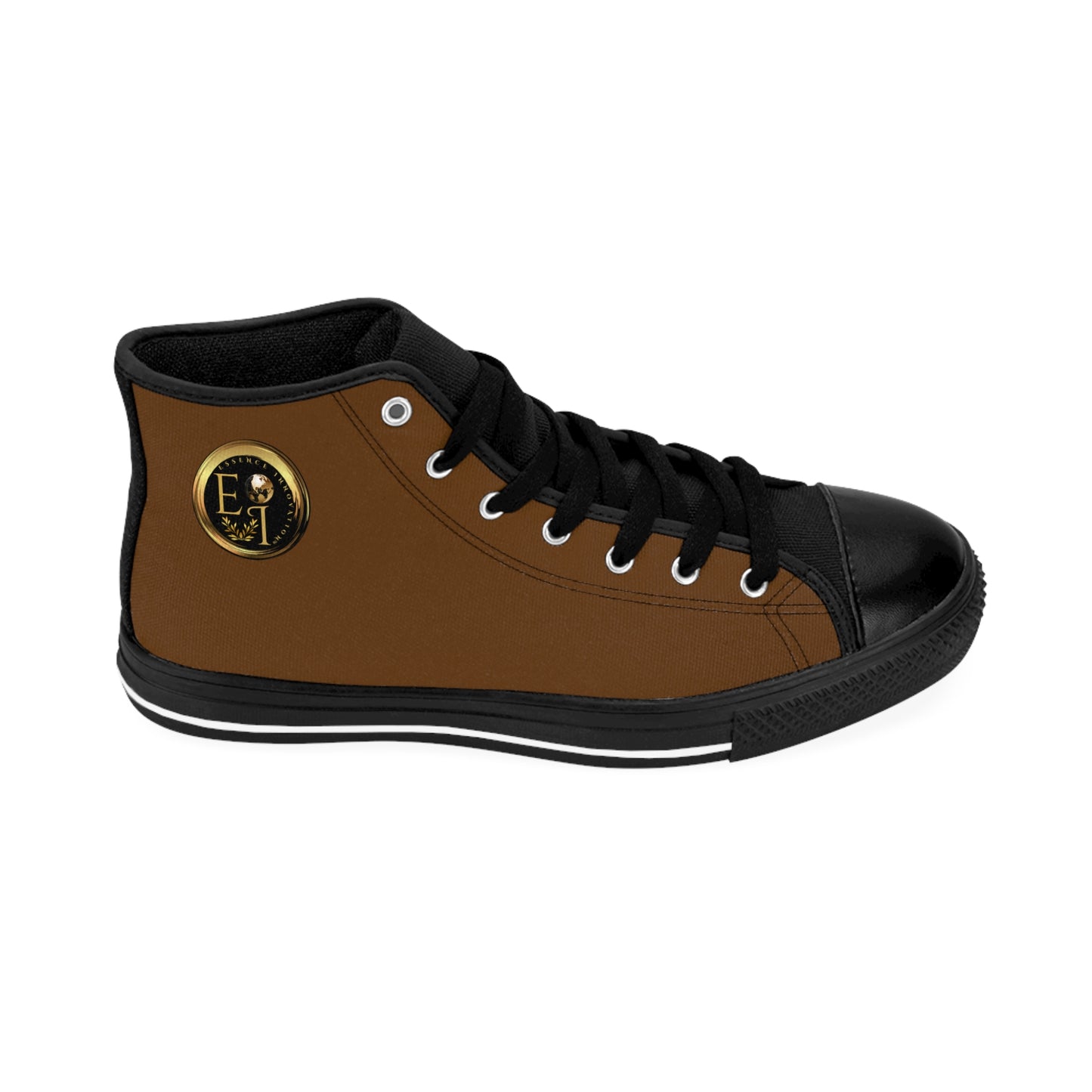 Essence Innovation Mens Streetwear | HighTop Sneakers | Brown