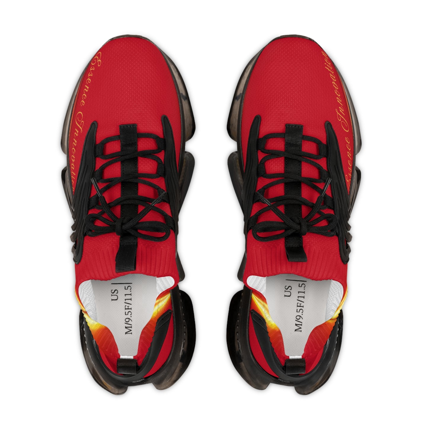 Dark Red Trendsetter Flame Black | Men’s Performance Sneakers | Black Sole