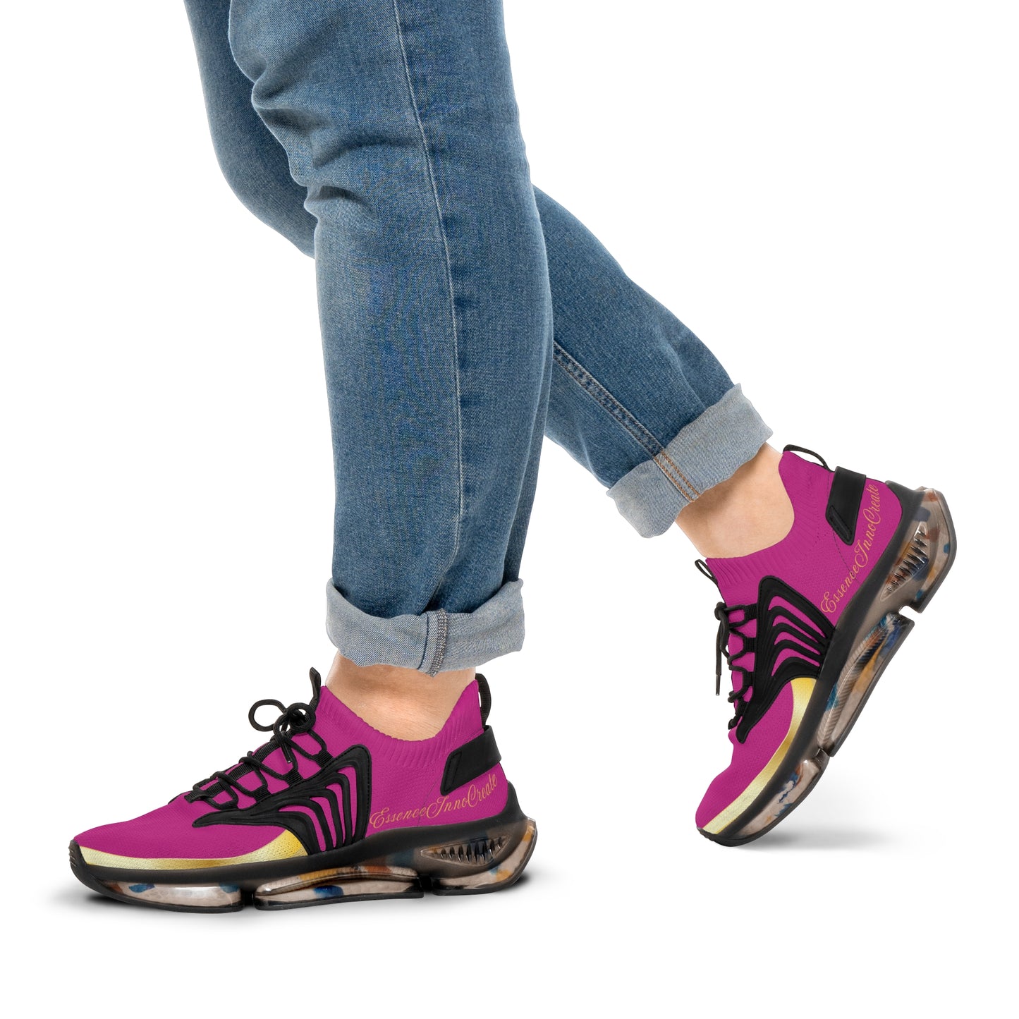EssenceInnoCreate Pink | Men’s Black Trim Mesh Sneakers