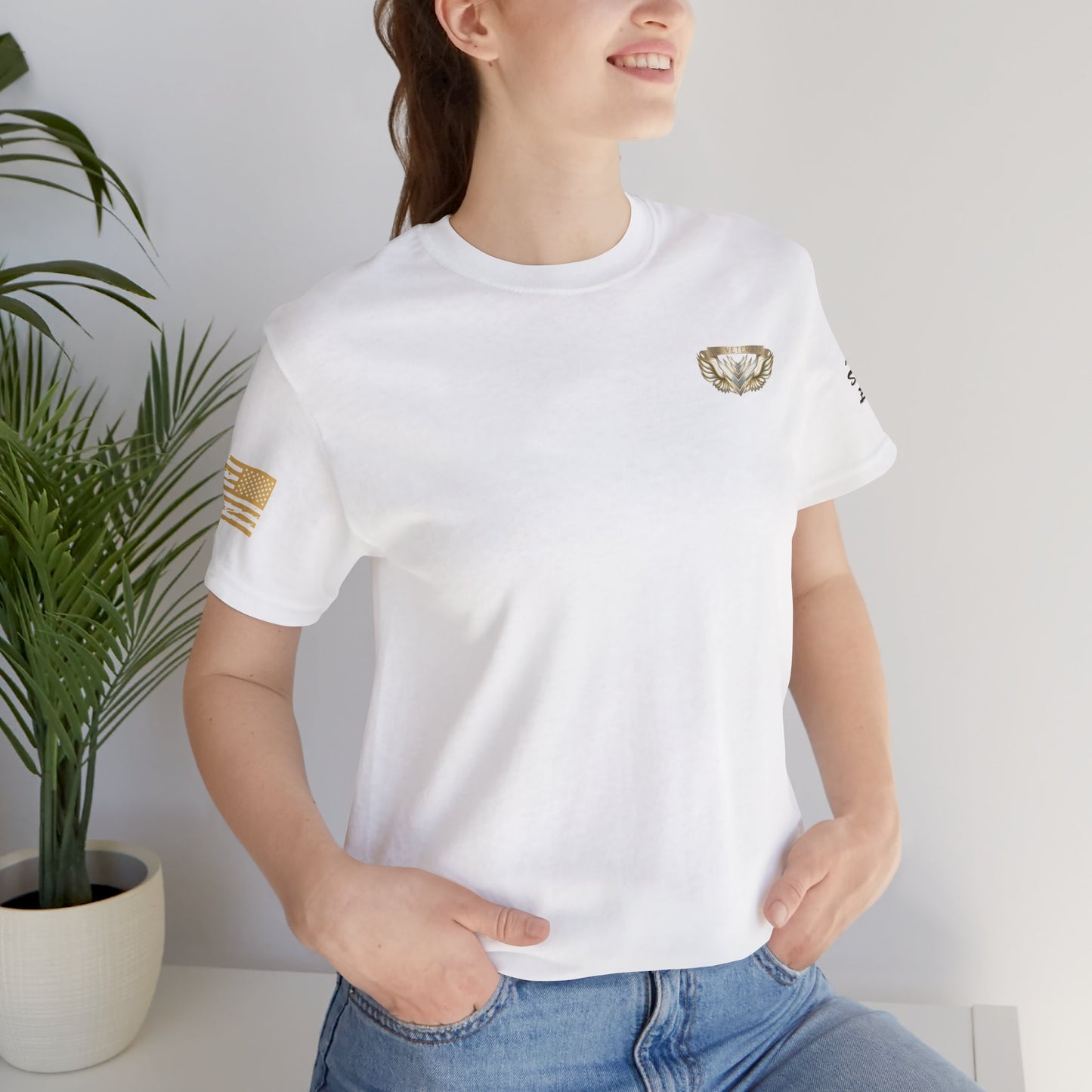 Essence White Veteran Tee – Clean Tribute T-Shirt