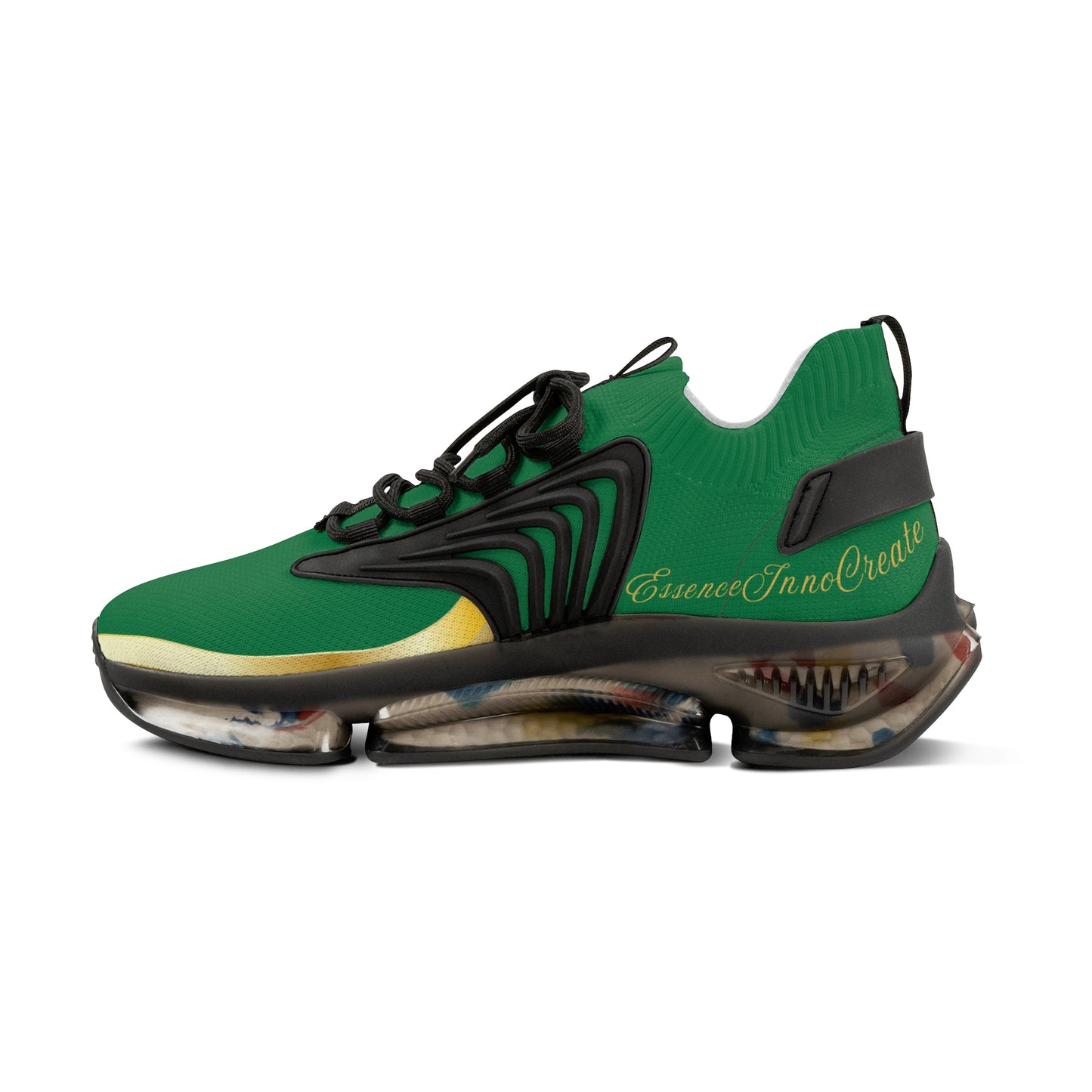 EssenceInnoCreate Green | Men’s Black Trim Mesh Sneakers