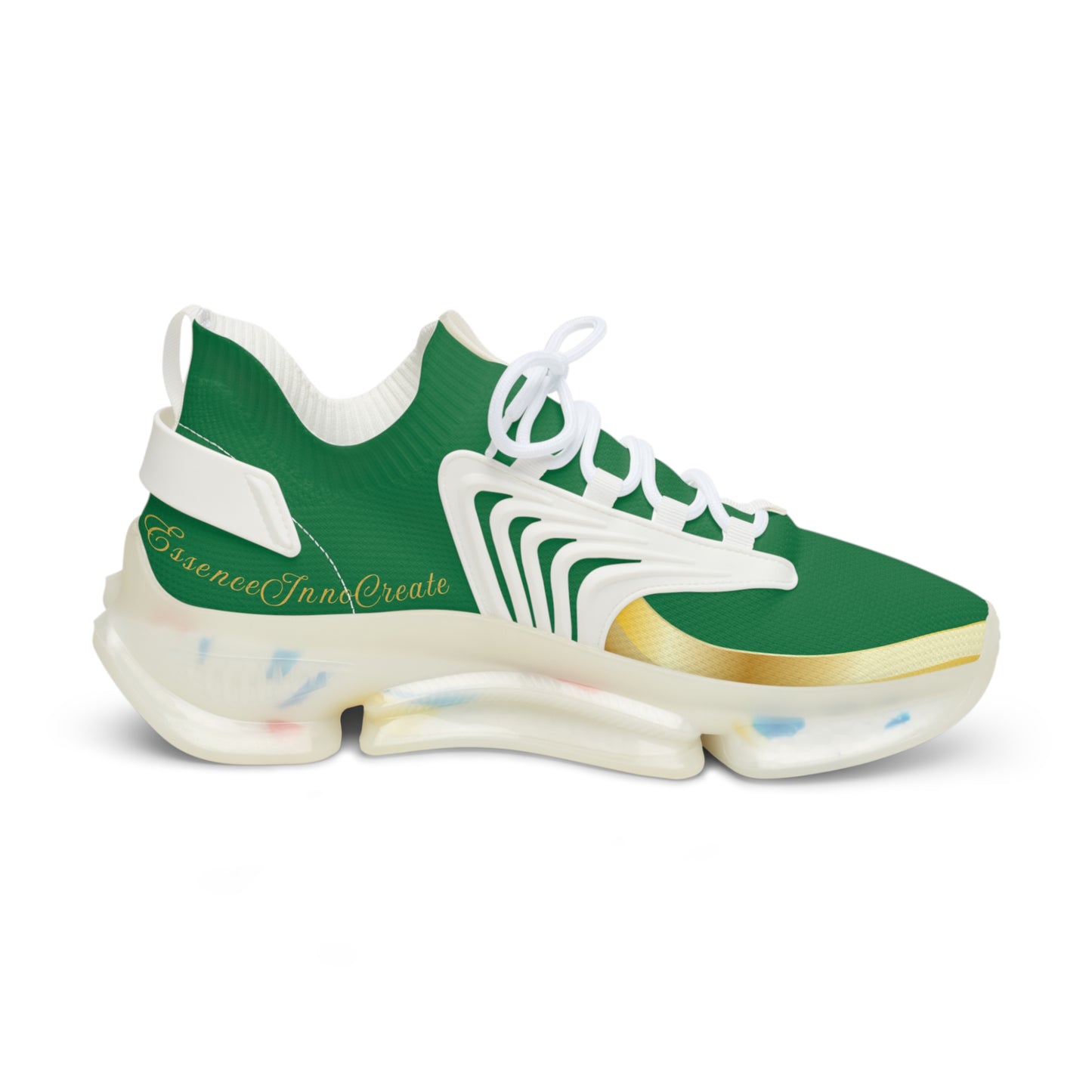 EssenceInnoCreate Green | Men’s White Trim Mesh Sneakers