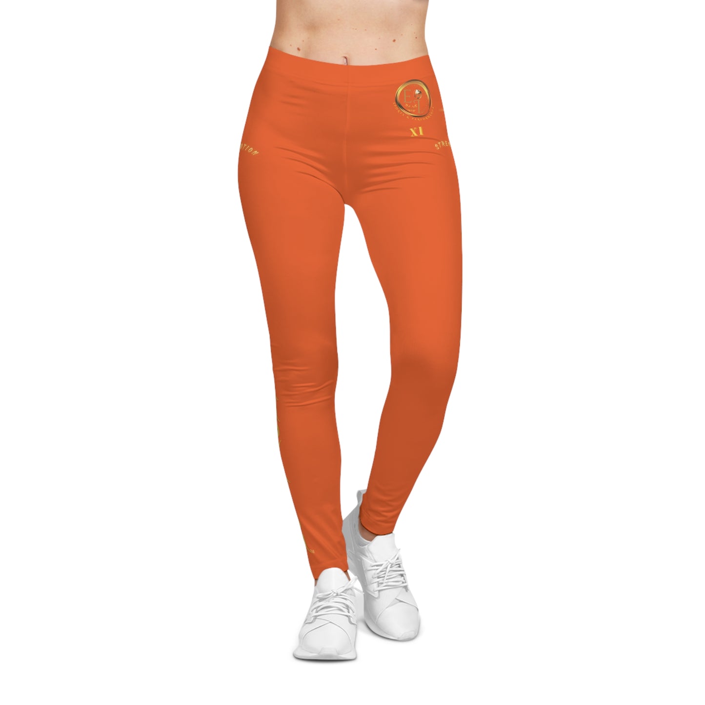 Seek More Premium XI | EI Sports Leggings | Orange