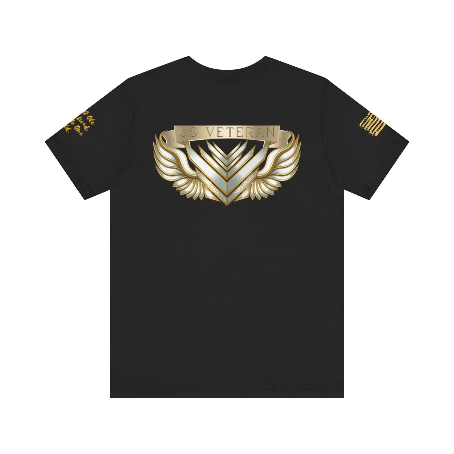 Essence Black Veteran Tee – Patriotic Shirt by Veteran-Owned Brand