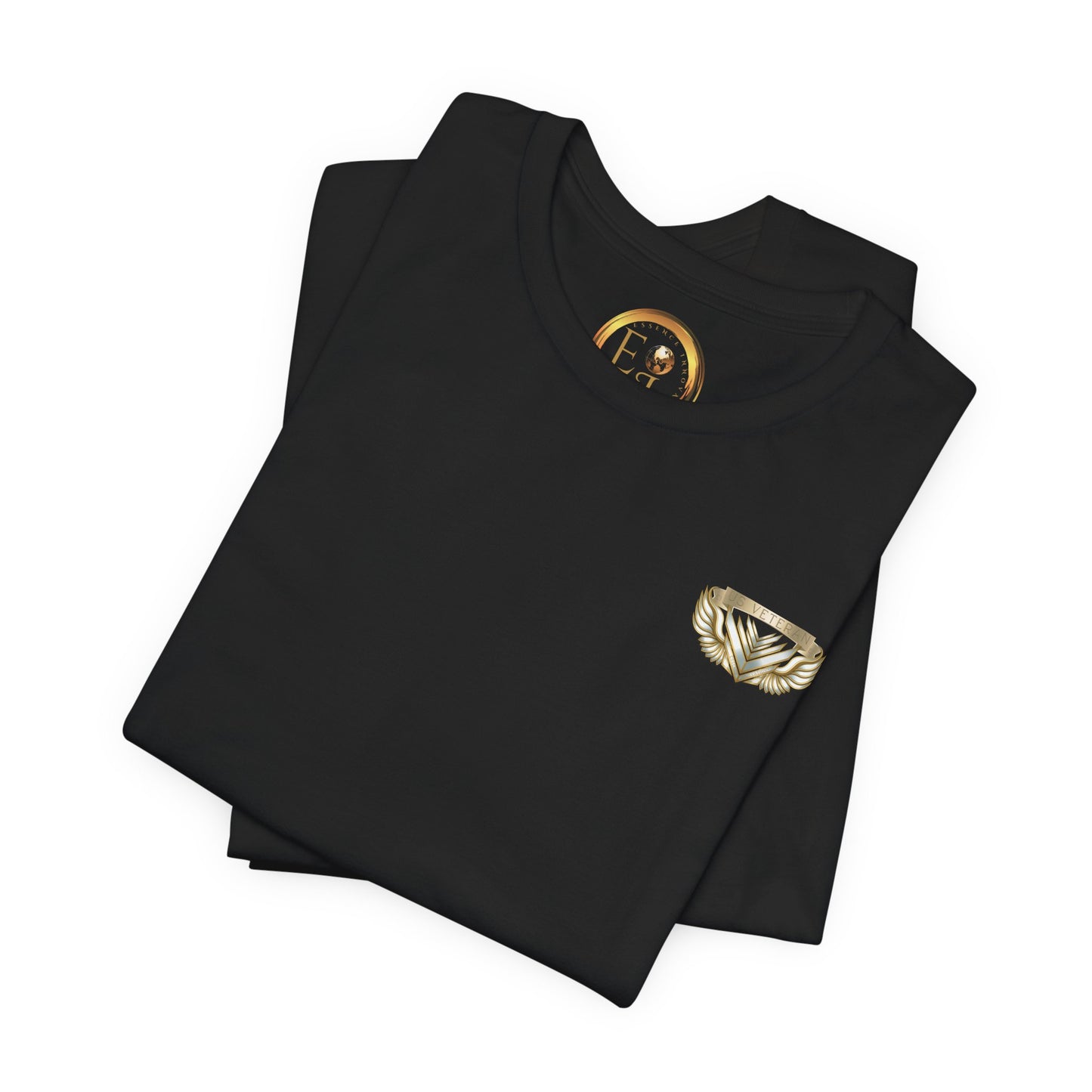 Essence Black Veteran Tee – Patriotic Shirt by Veteran-Owned Brand