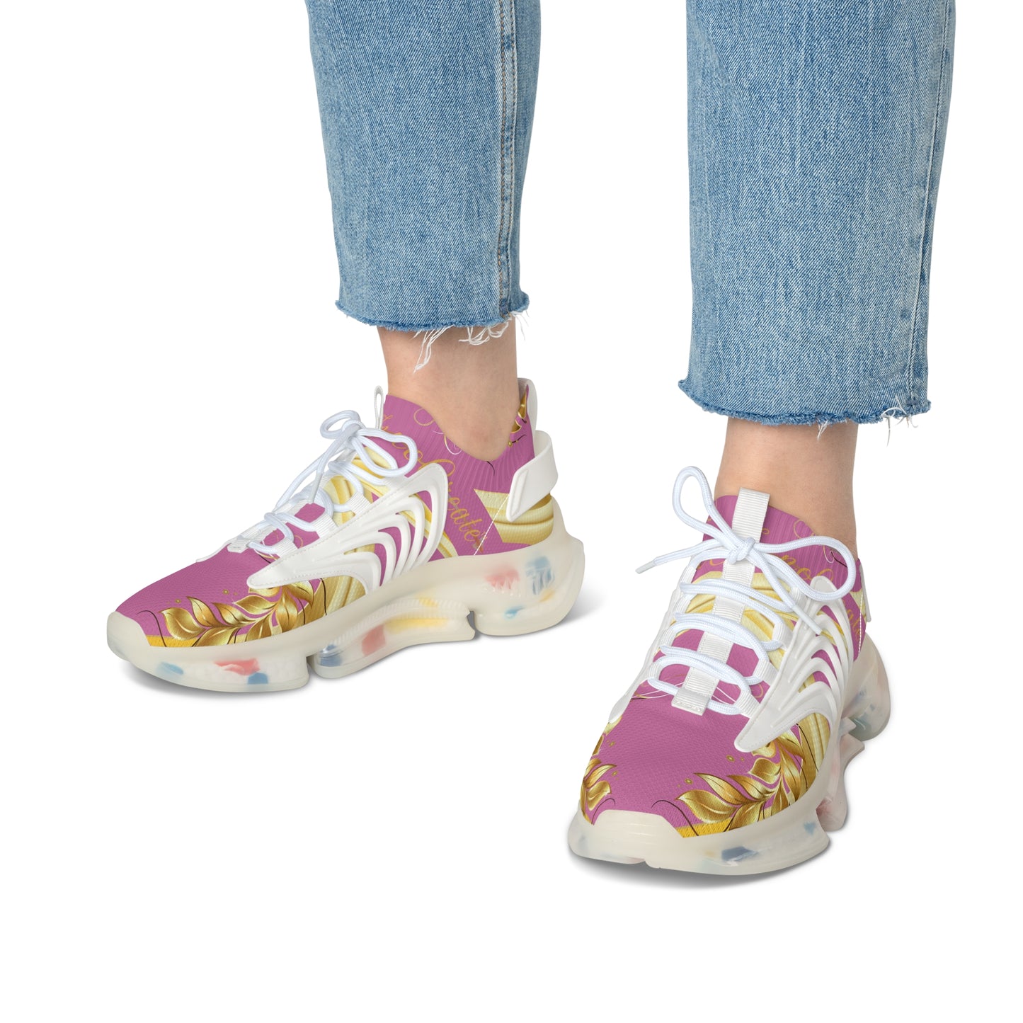 Ladies EssenceInnoCreate Luxe Lightning | Mesh Sneakers | Light Pink