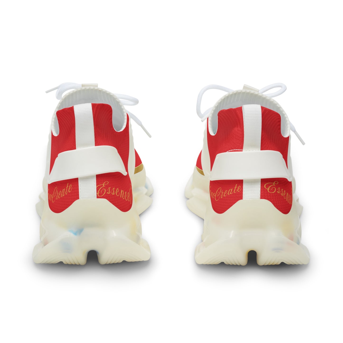EssenceInnoCreate Red | Men’s White Trim Mesh Sneakers