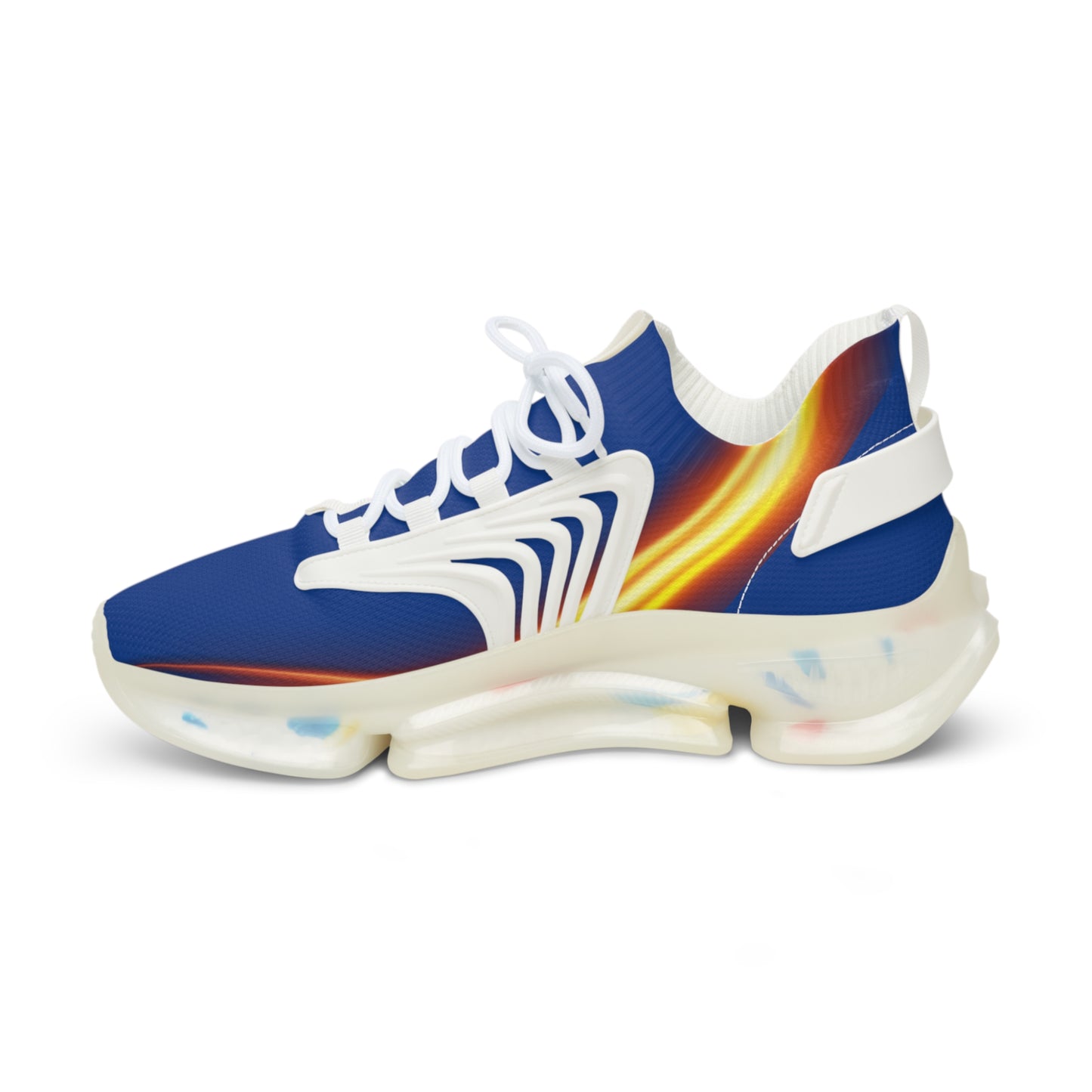 Dark Blue Trendsetter Flame | Men’s Performance Sneakers | White Sole