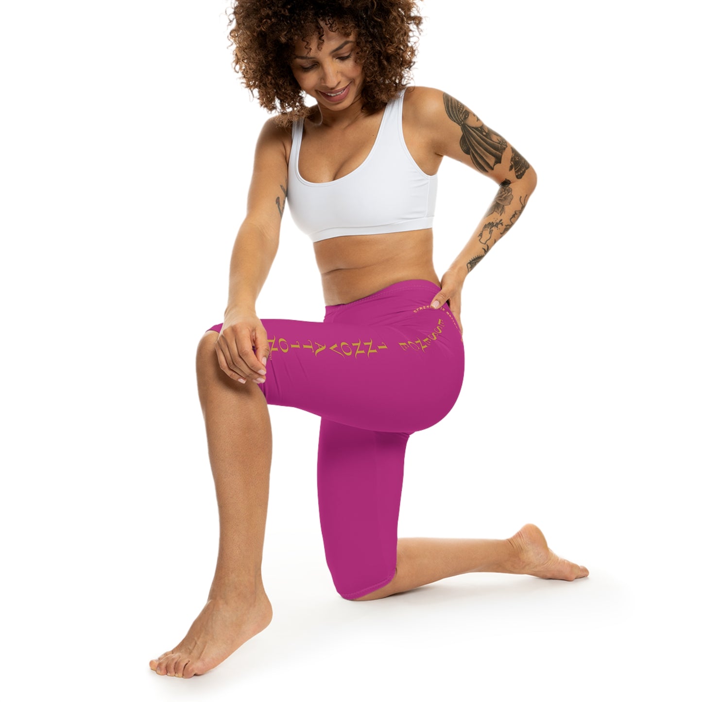 Seek More CL XVIII | Capri Leggings | EI Sports | Dark Pink