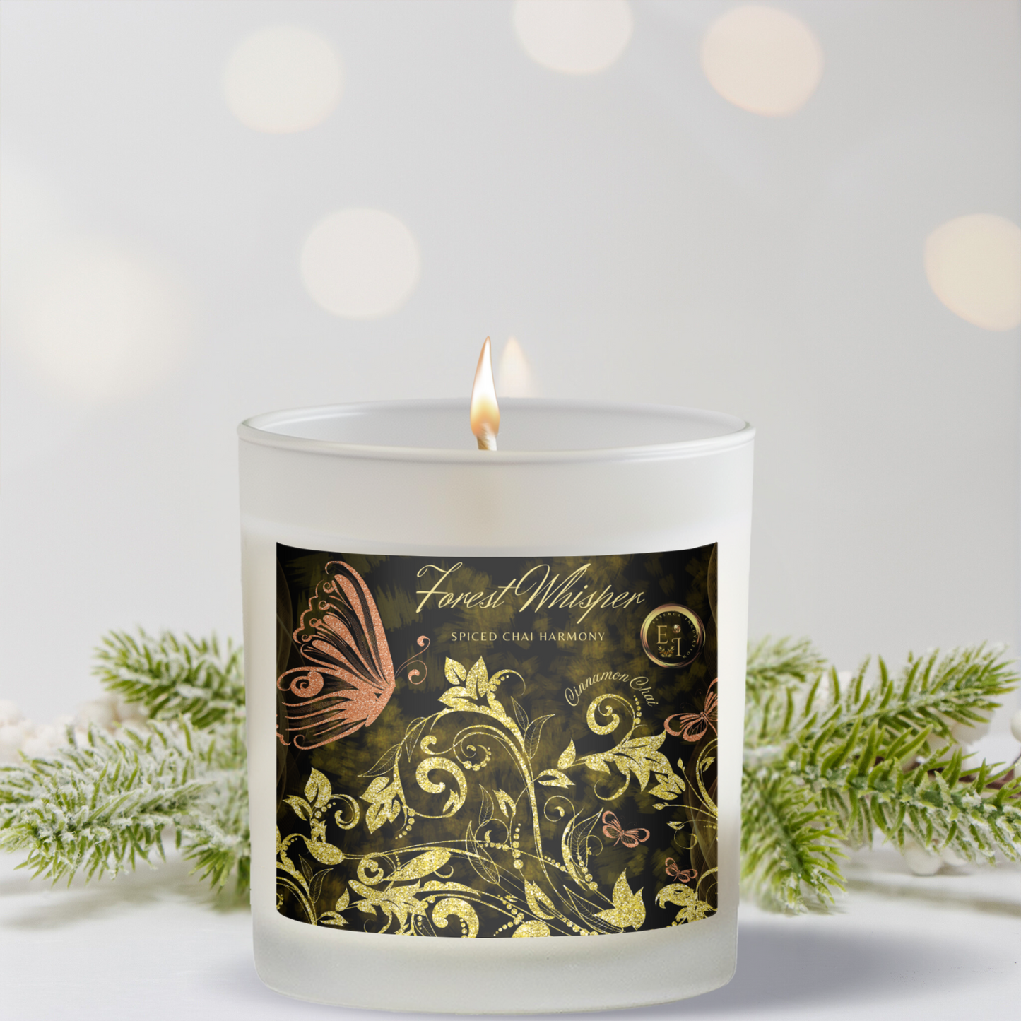 Cinnamon Chai Glow | Cinnamon Chai | Luxury Frosted Candle 11oz