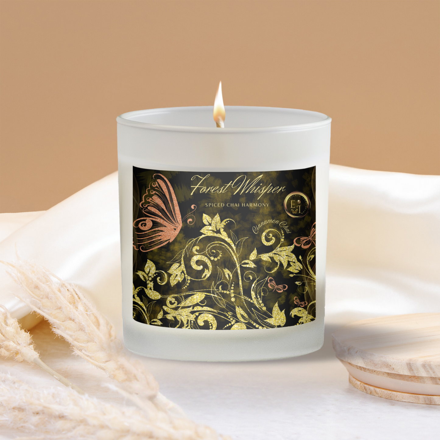 Cinnamon Chai Glow | Cinnamon Chai | Luxury Frosted Candle 11oz