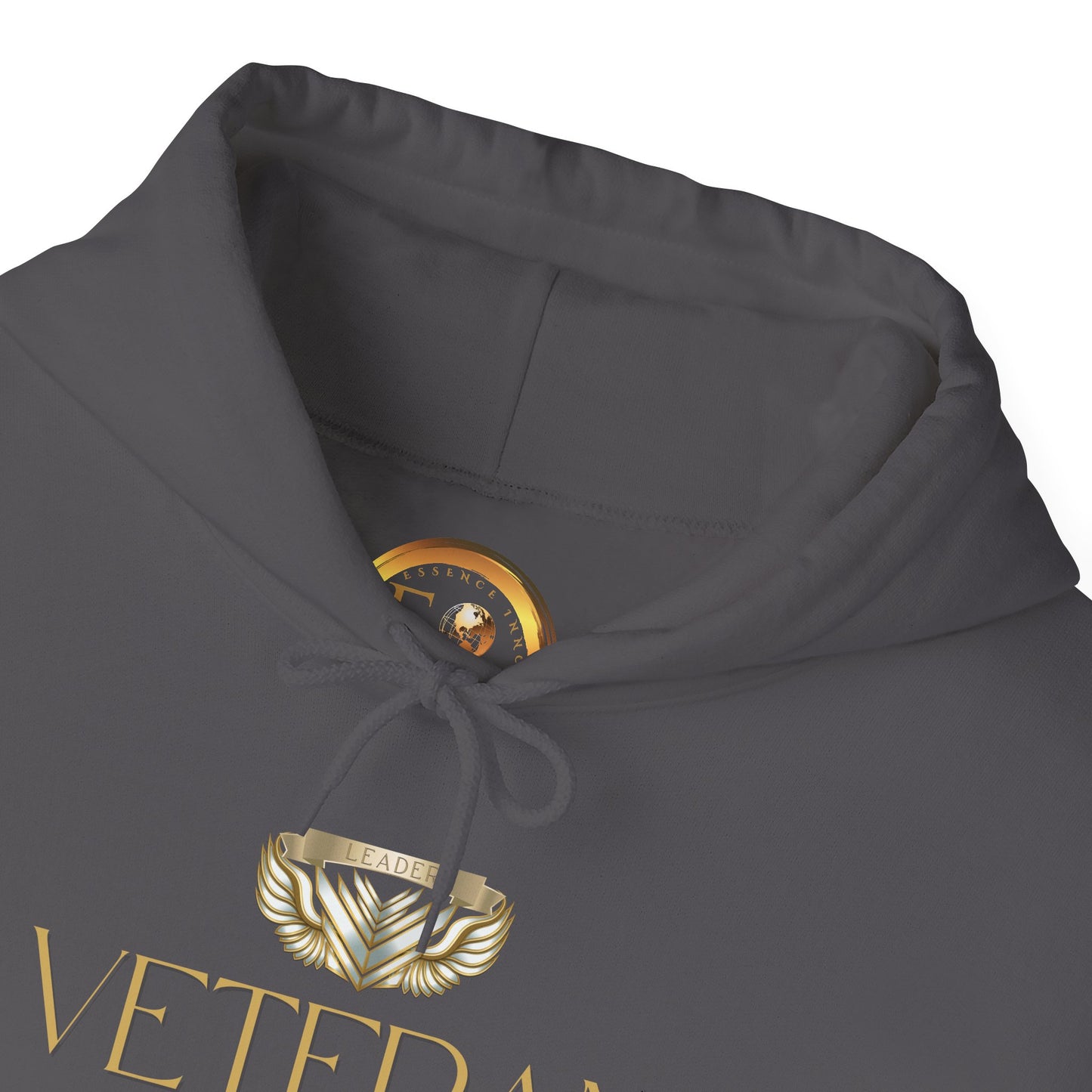 Veteran Qualities Leader Two | Charcoal Hoodie | Military & Service Tribute