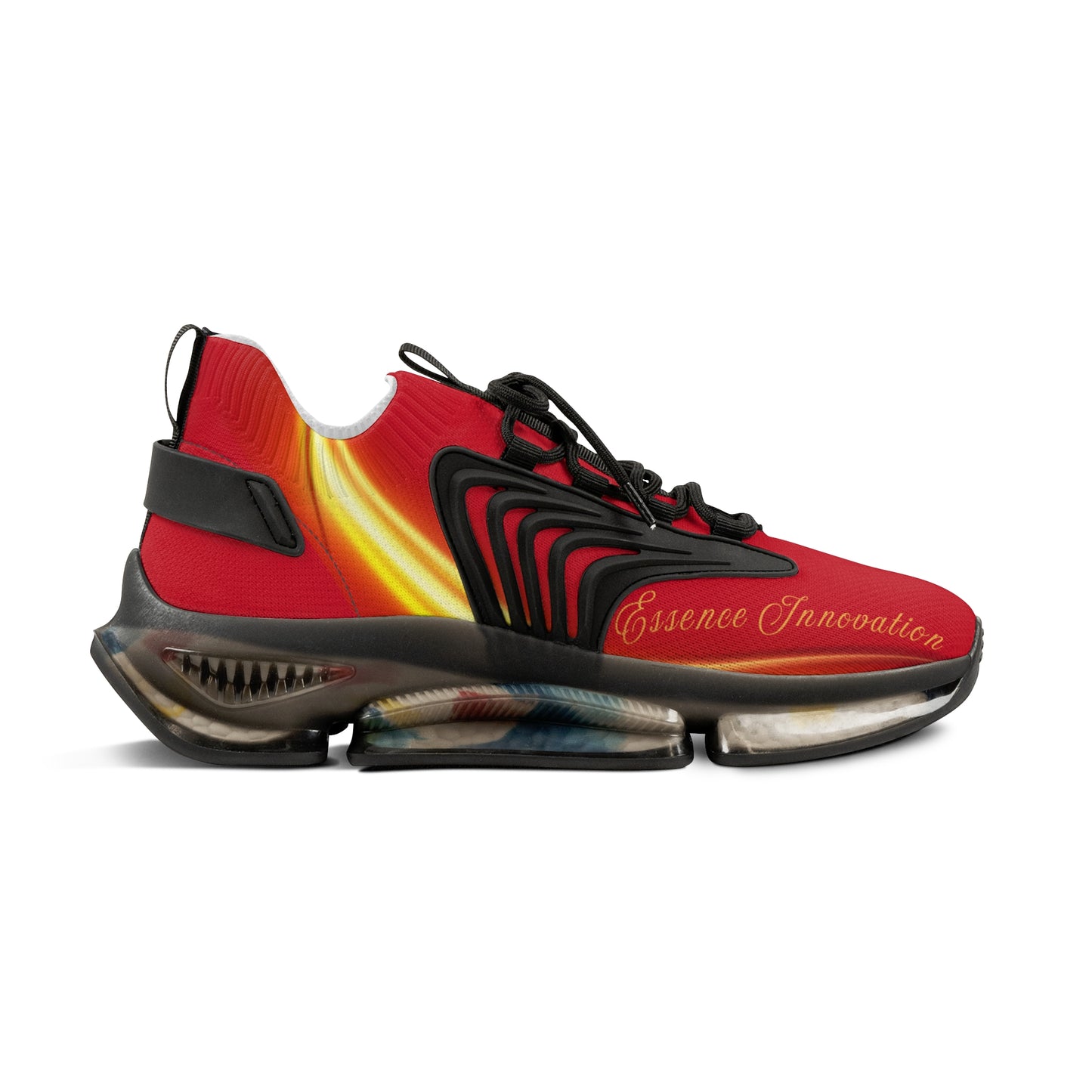Dark Red Trendsetter Flame Black | Men’s Performance Sneakers | Black Sole