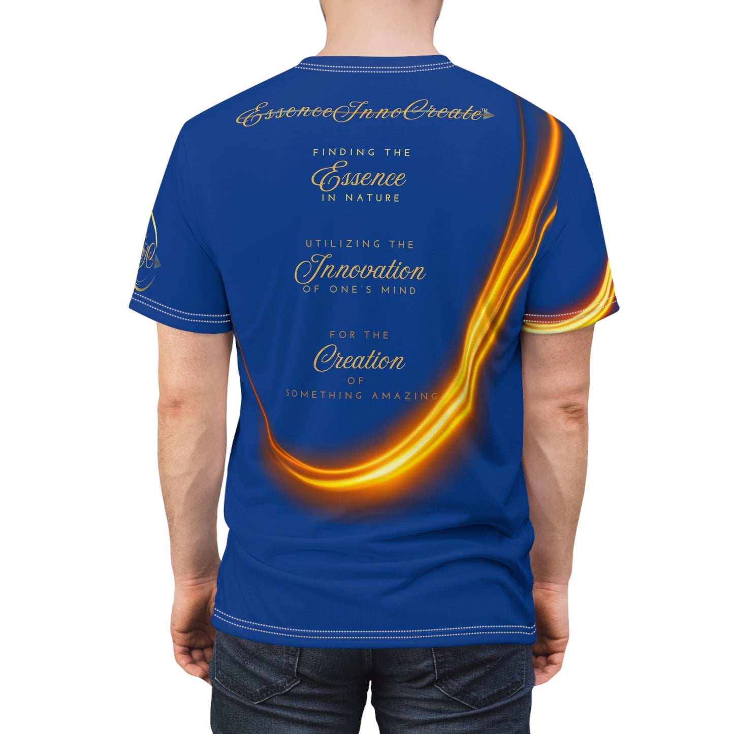 Dark Blue Trendsetters Flame Tee | EssenceInnoCreate