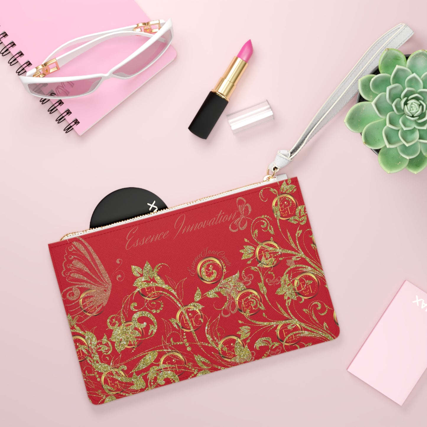 Red Clutch Bag | EssenceInnoCreate | Bold Accessories
