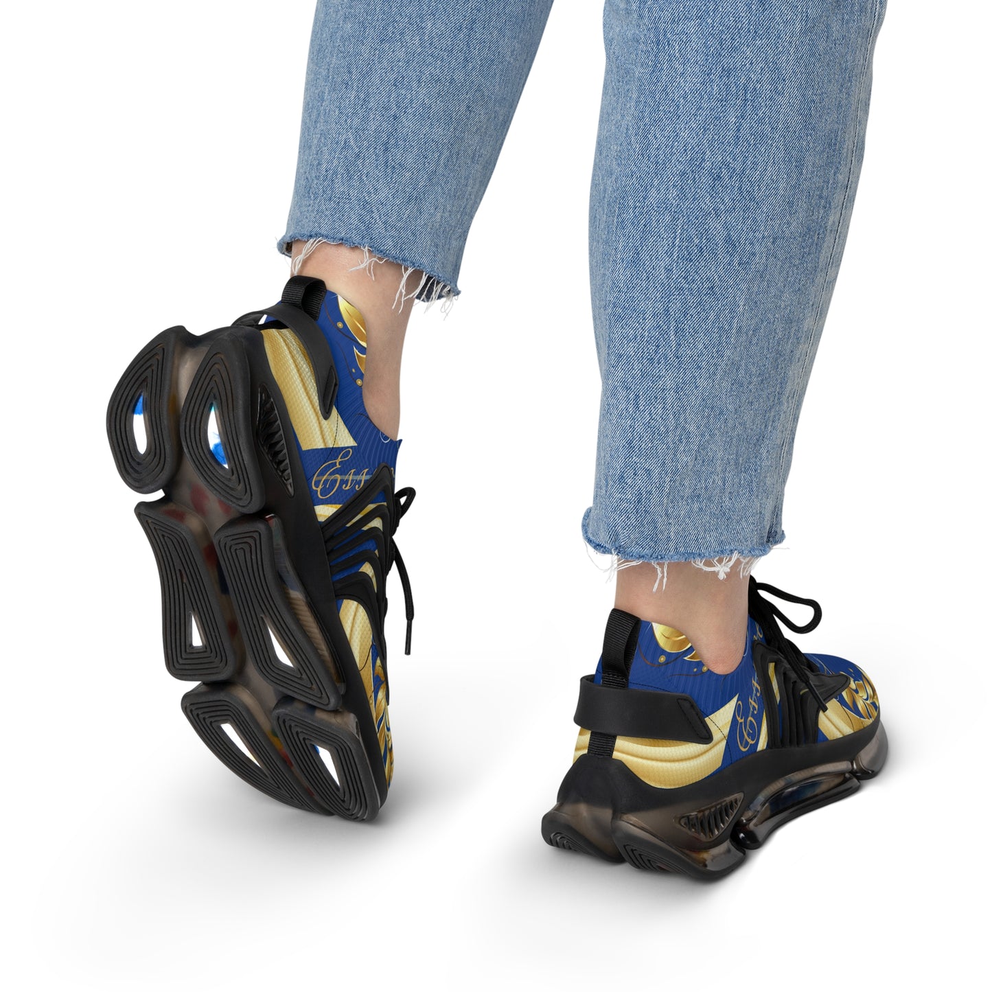 Ladies EssenceInnoCreate Luxe Storm | Mesh Sneakers | Dark Blue