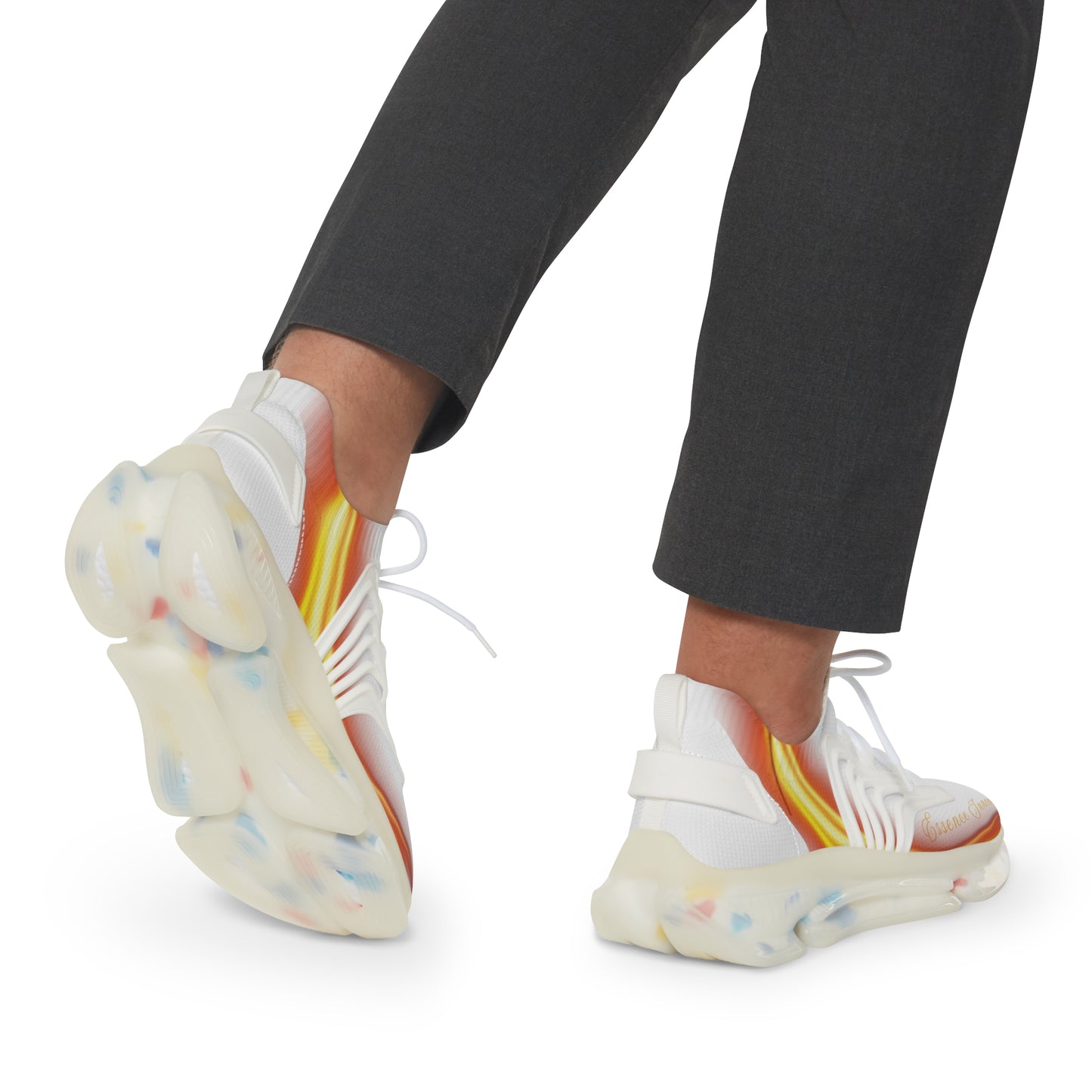 White Trendsetter Flame | Men’s Performance Sneakers | White Sole
