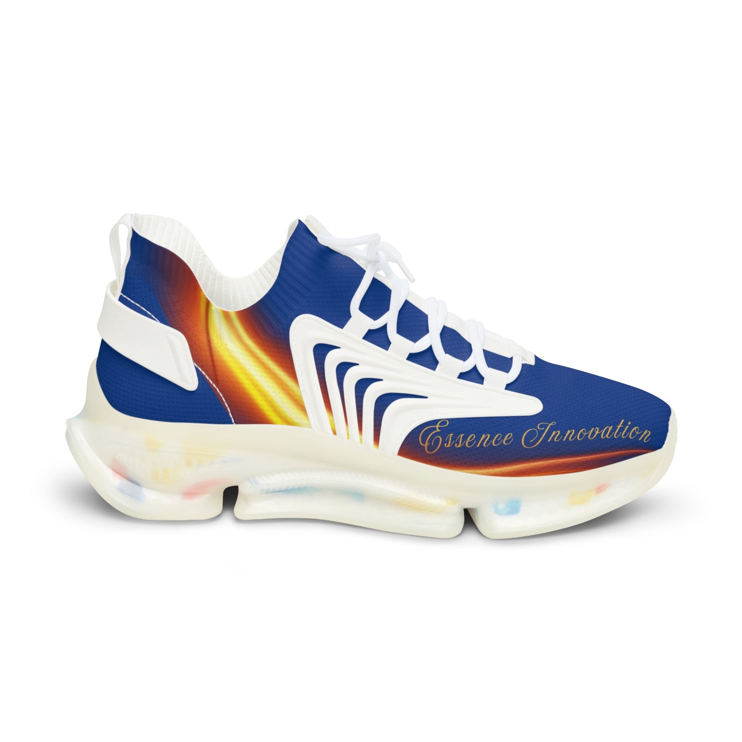 Dark Blue Trendsetter Flame | Men’s Performance Sneakers | White Sole