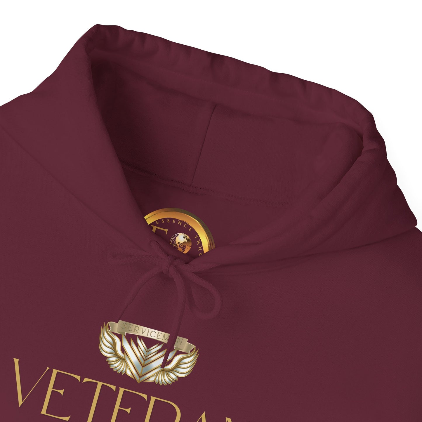 Veteran Qualities Serviceman Five | Maroon Hoodie | Military & Service Tribute