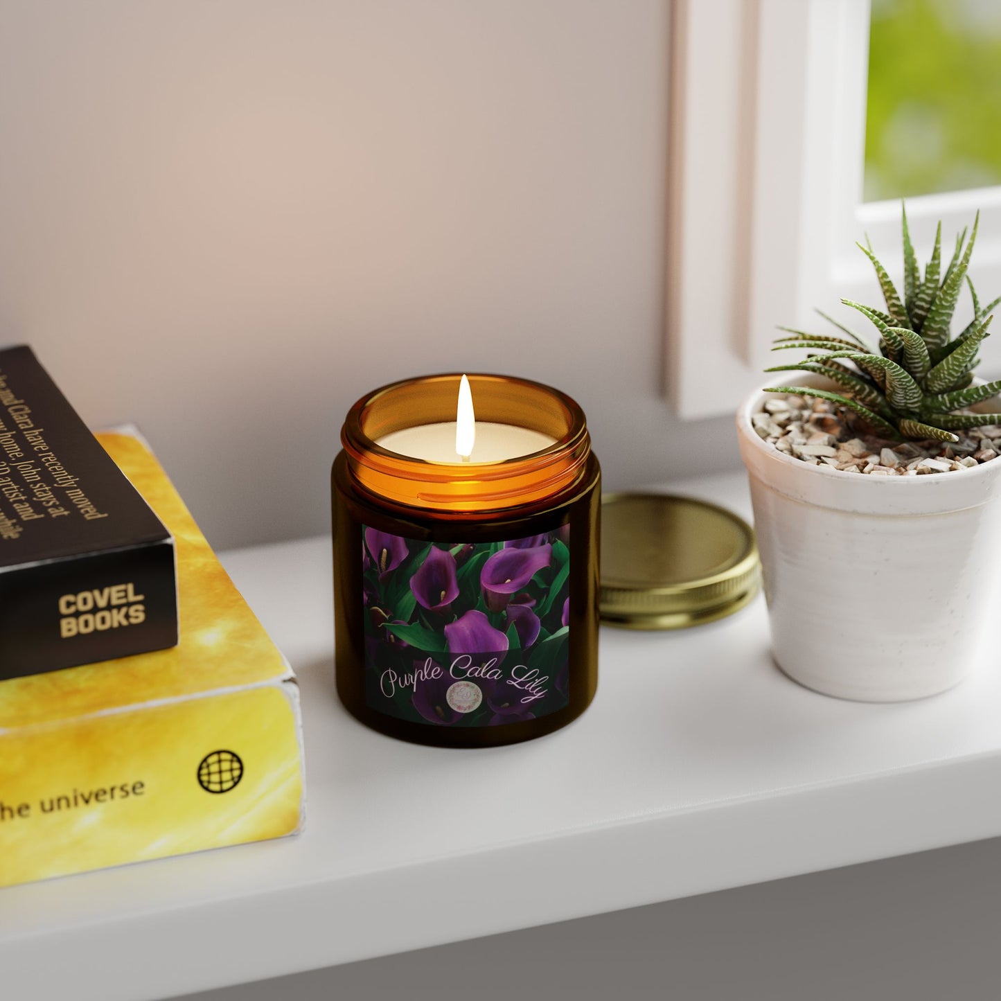 Fragrant Flower | Velour Candle | Purple Calla Lily | 4oz, 9oz