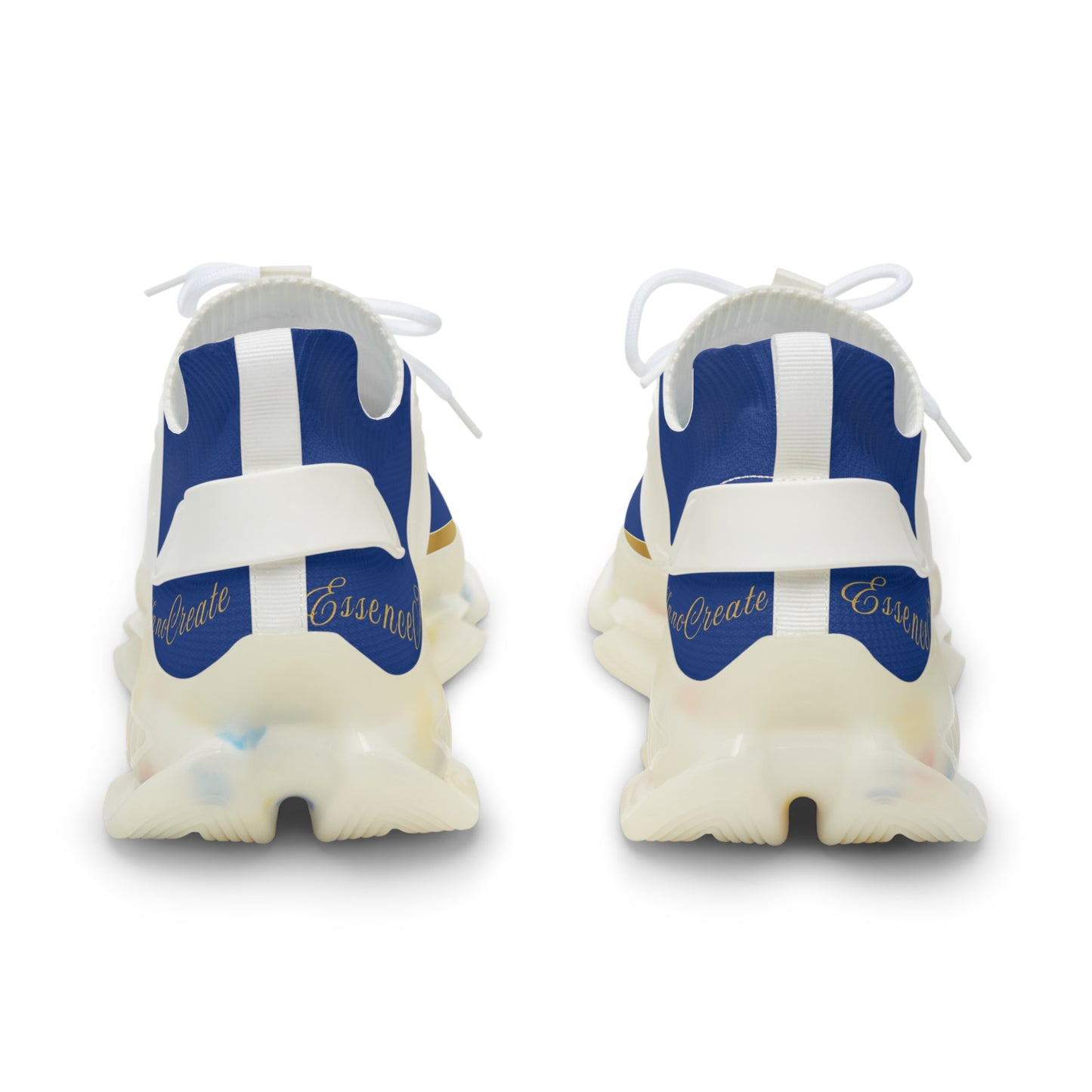 EssenceInnoCreate Dark Blue | Men’s White Trim Mesh Sneakers