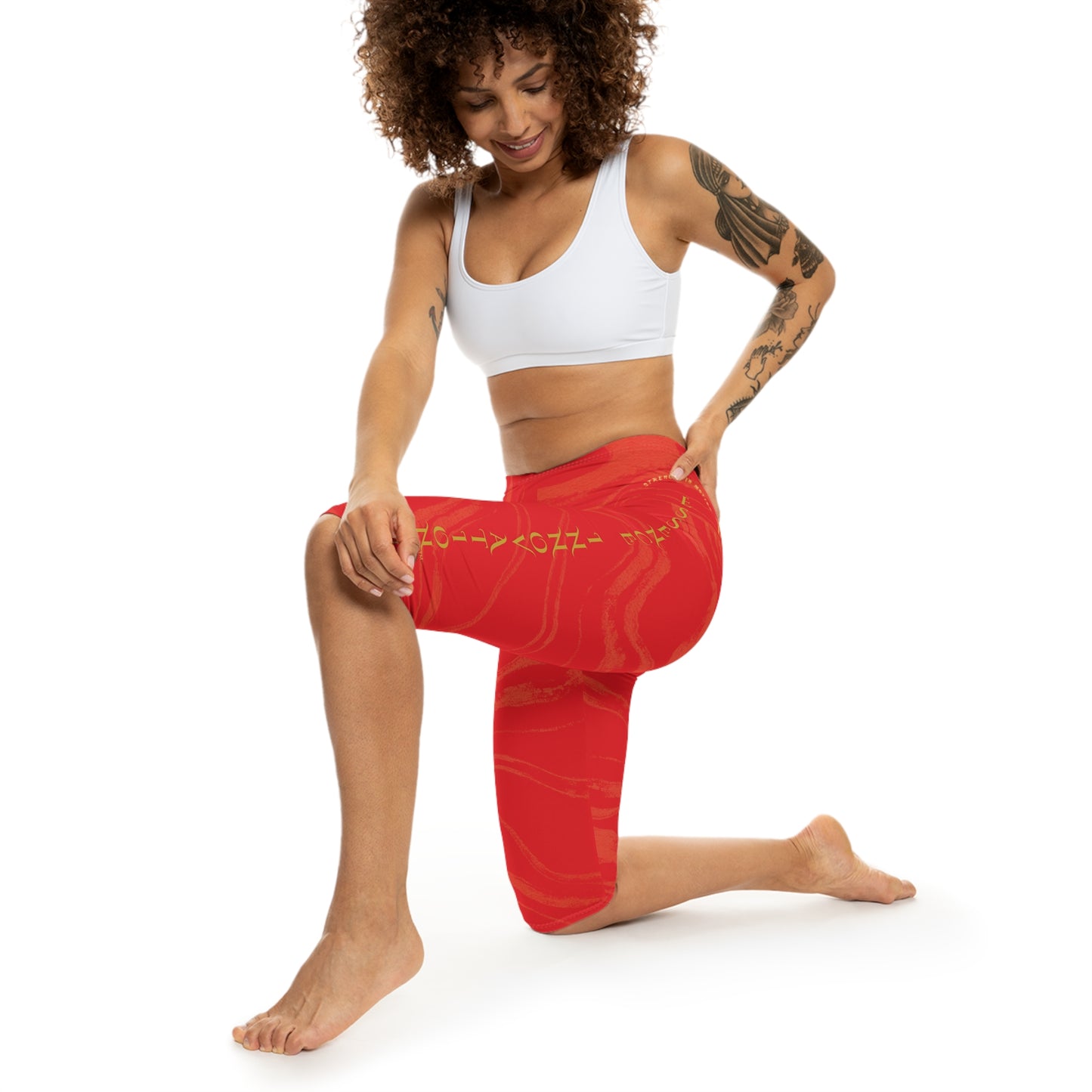 Seek More CLS IX | Capri Leggings | EI Sports | Red