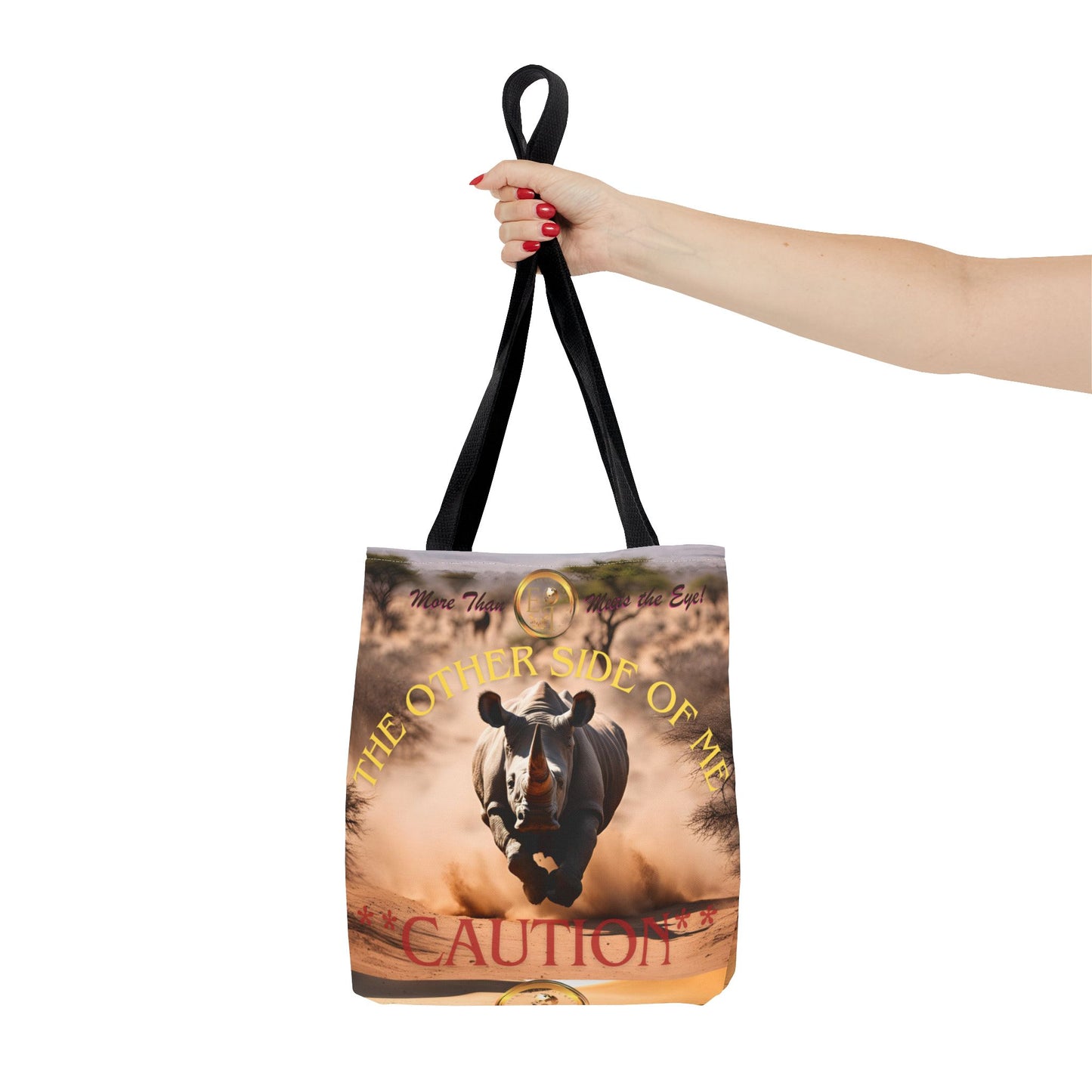 Bold Caution Tote Bag, Wild Animal Lover Gift, Unique Fashion Accessory, Eco-Friendly Shopping Bag, Perfect for Wildlife Enthusiasts