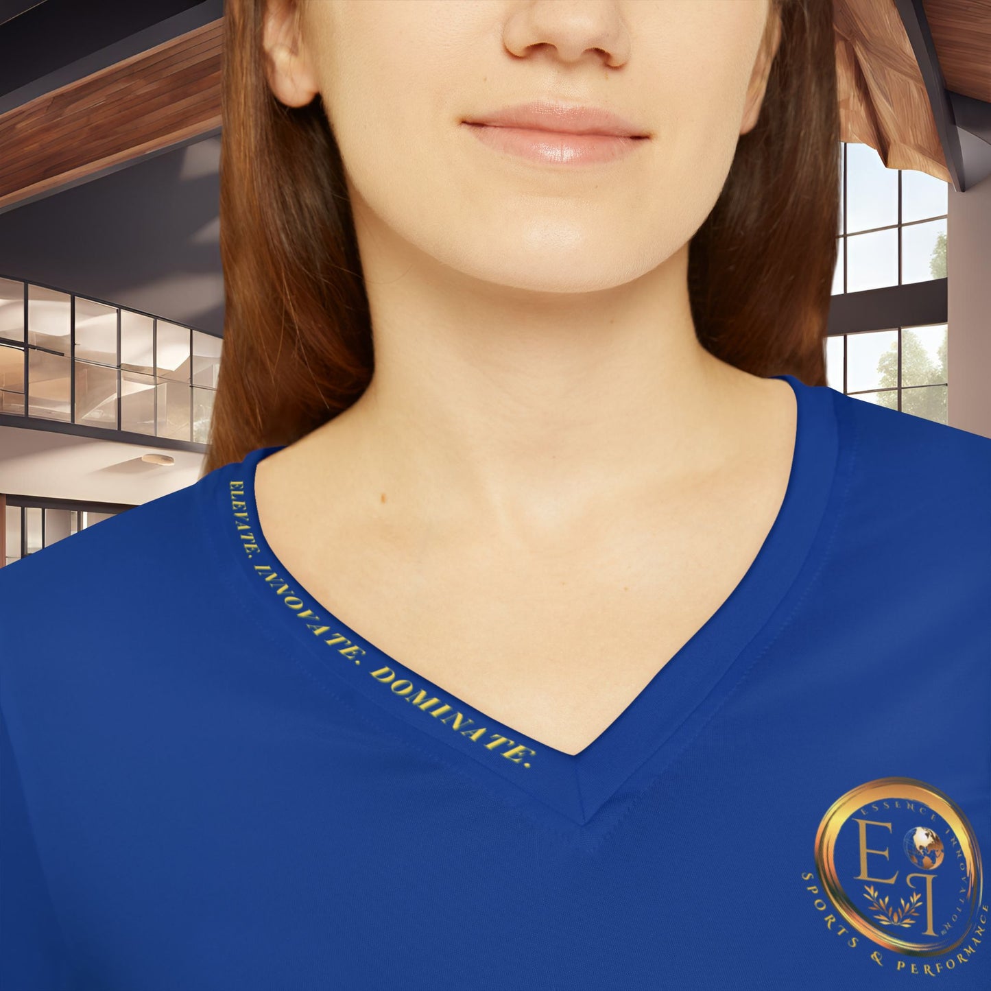 Seek More Performance XIII | EI Sports LS V-Neck | Dark Blue