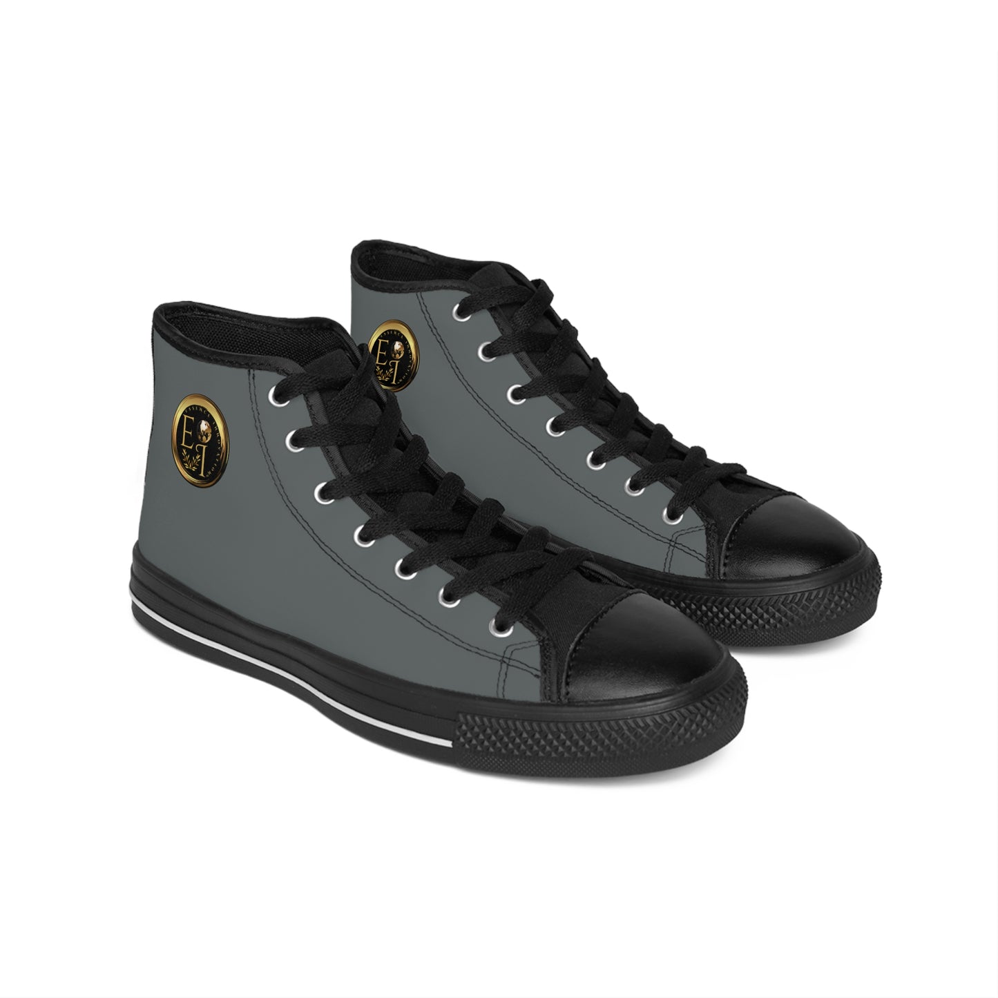 Essence Innovation Mens Streetwear | HighTop Sneakers | Dark Grey