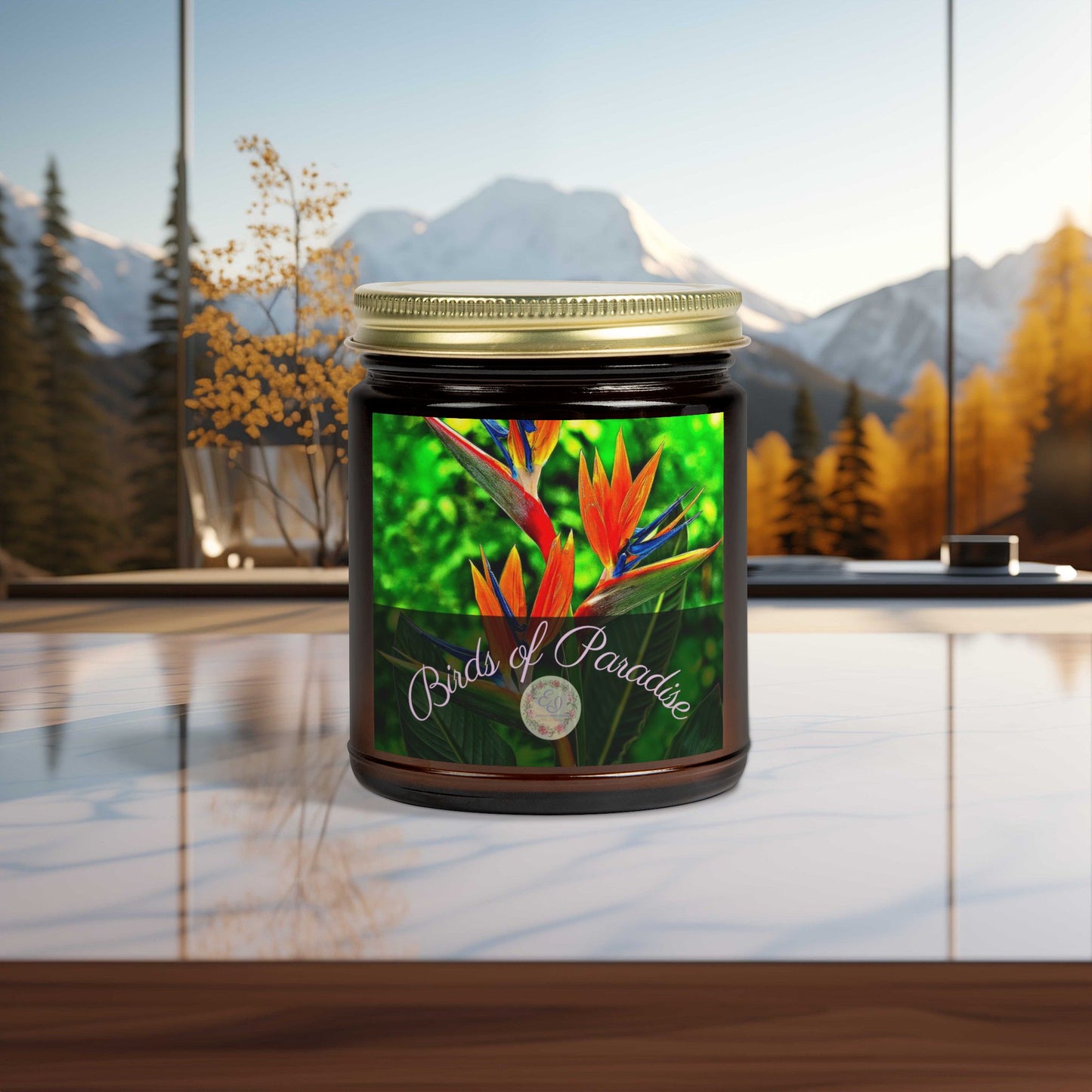 Fragrant Flower | Sunset Bliss Candle | Bird of Paradise | 4oz, 9oz