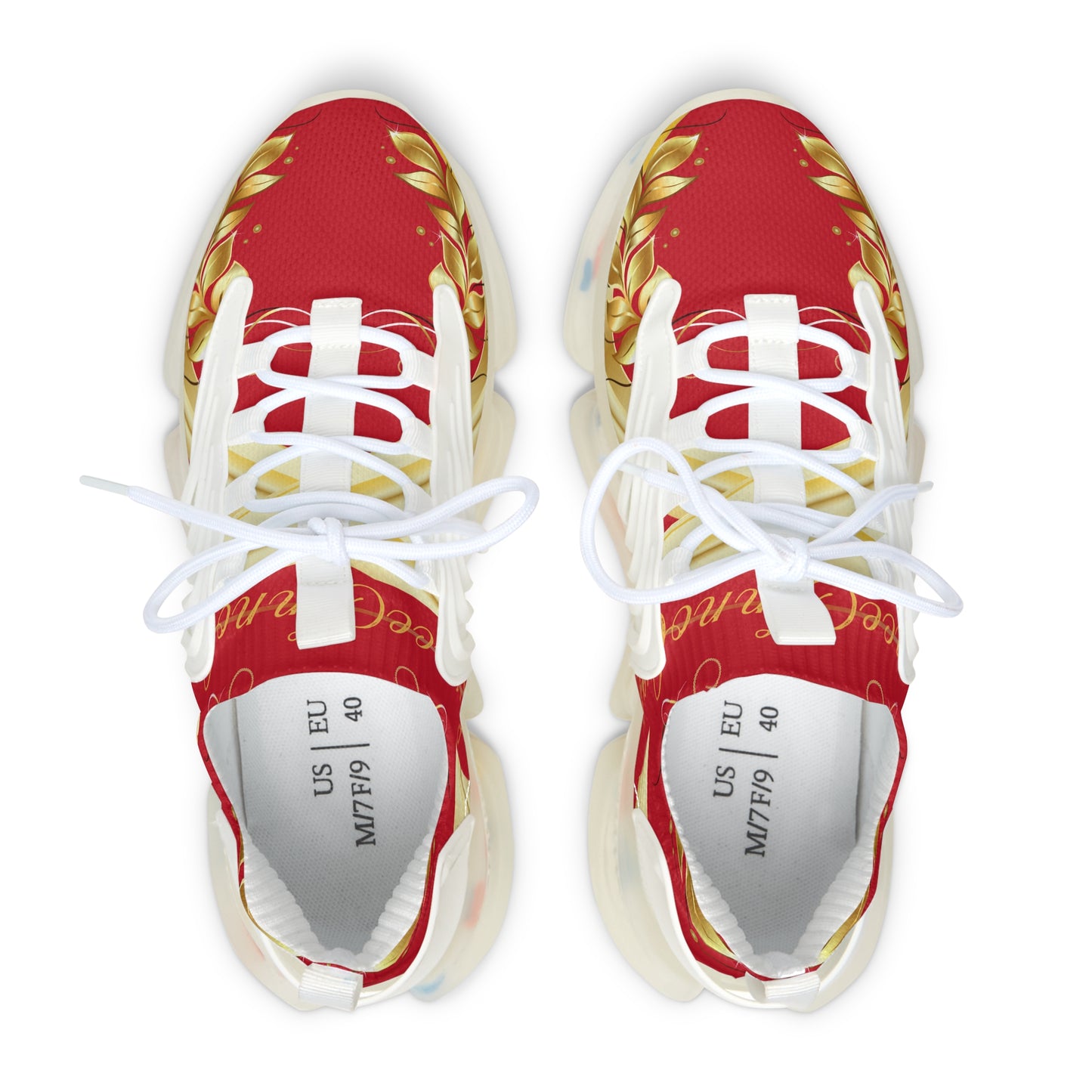 Ladies EssenceInnoCreate Luxe Lightning | Mesh Sneakers | Dark Red