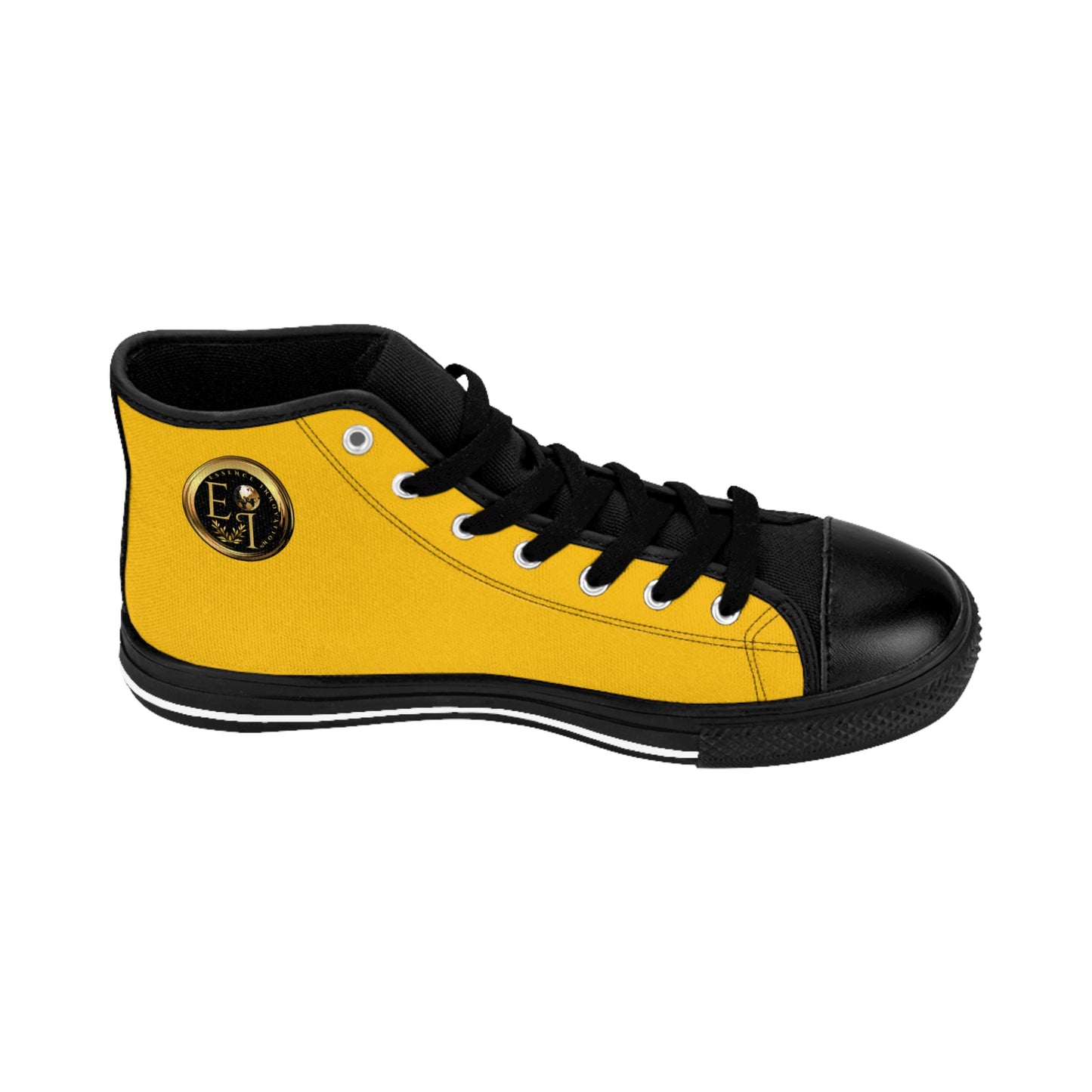Essence Innovation Mens Streetwear | HighTop Sneakers | Yellow