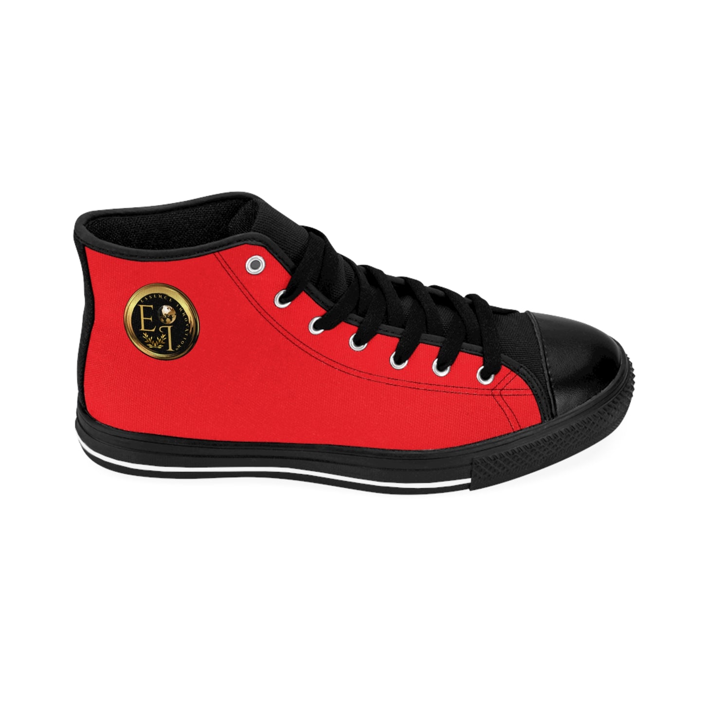 Essence Innovation Mens Streetwear | HighTop Sneakers | Red