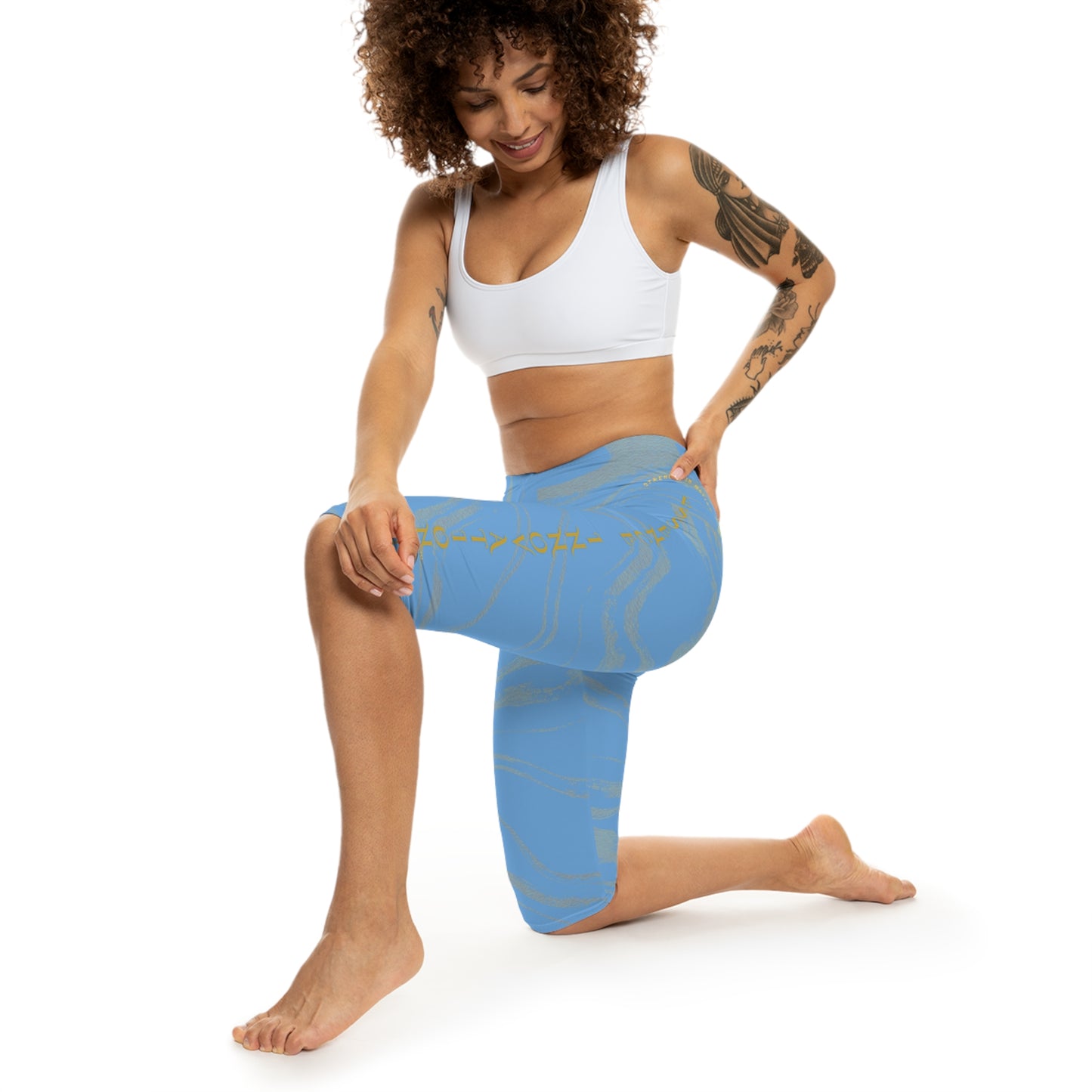 Seek More CLS XIV | Capri Leggings | EI Sports | Light Blue