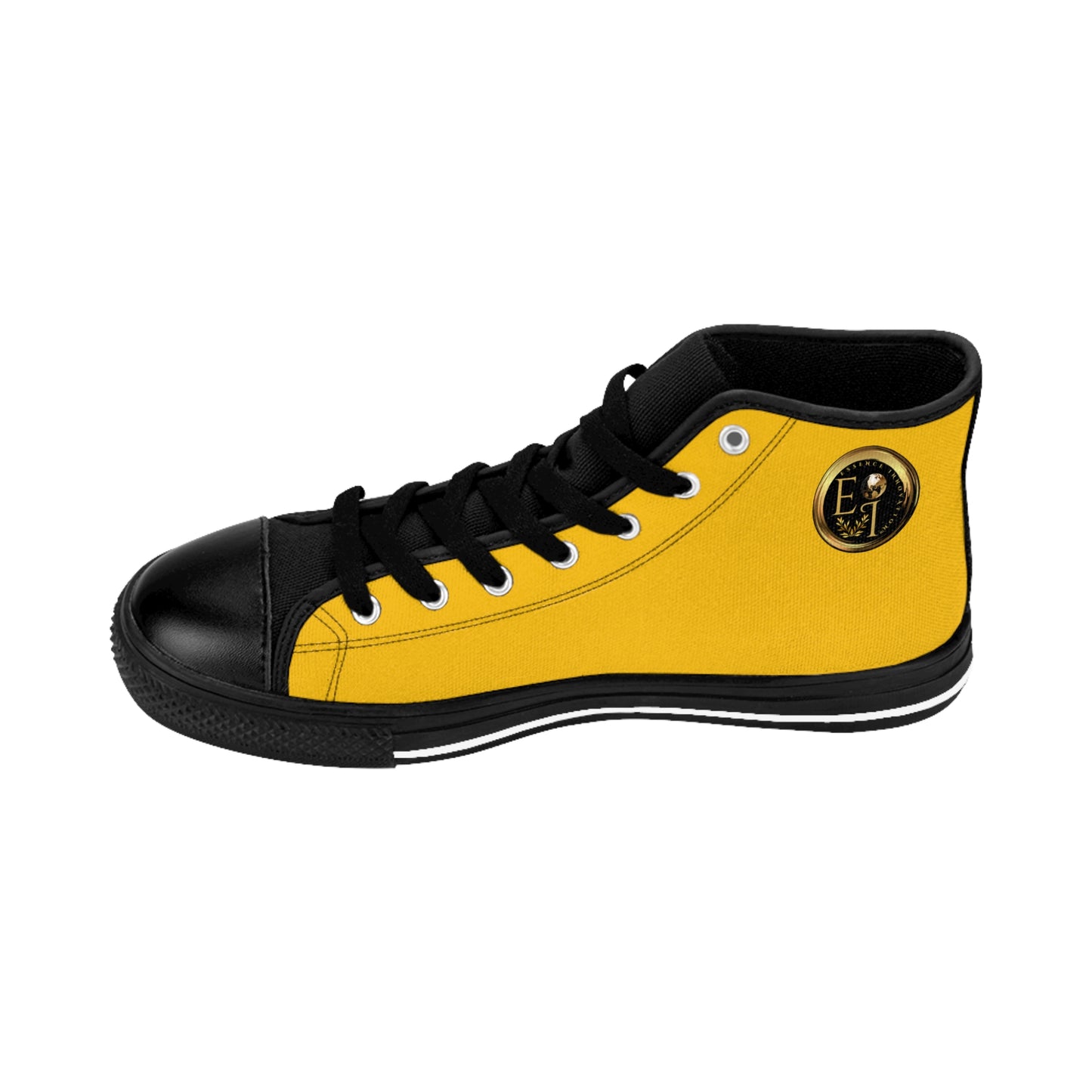 Essence Innovation Mens Streetwear | HighTop Sneakers | Yellow